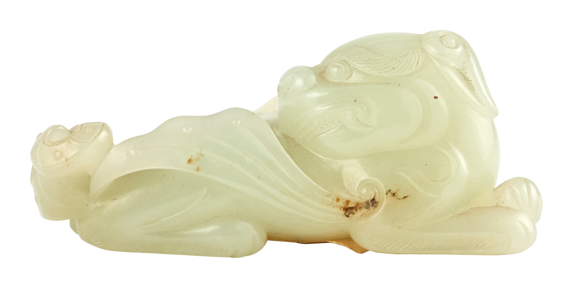 Lot image - A Chinese Celadon Jade Carving