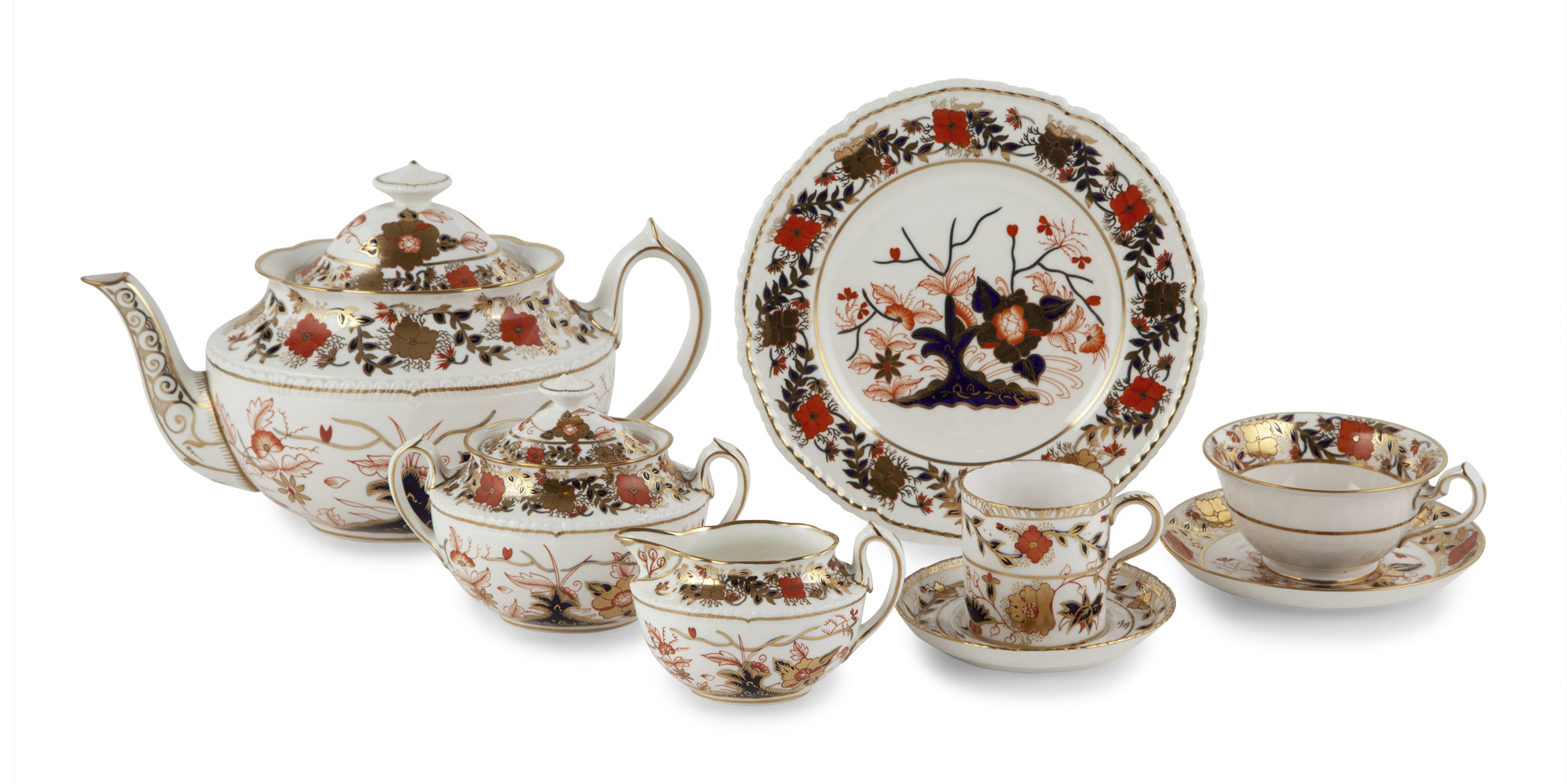 Lot image - Assembled Royal Crown Derby Imari