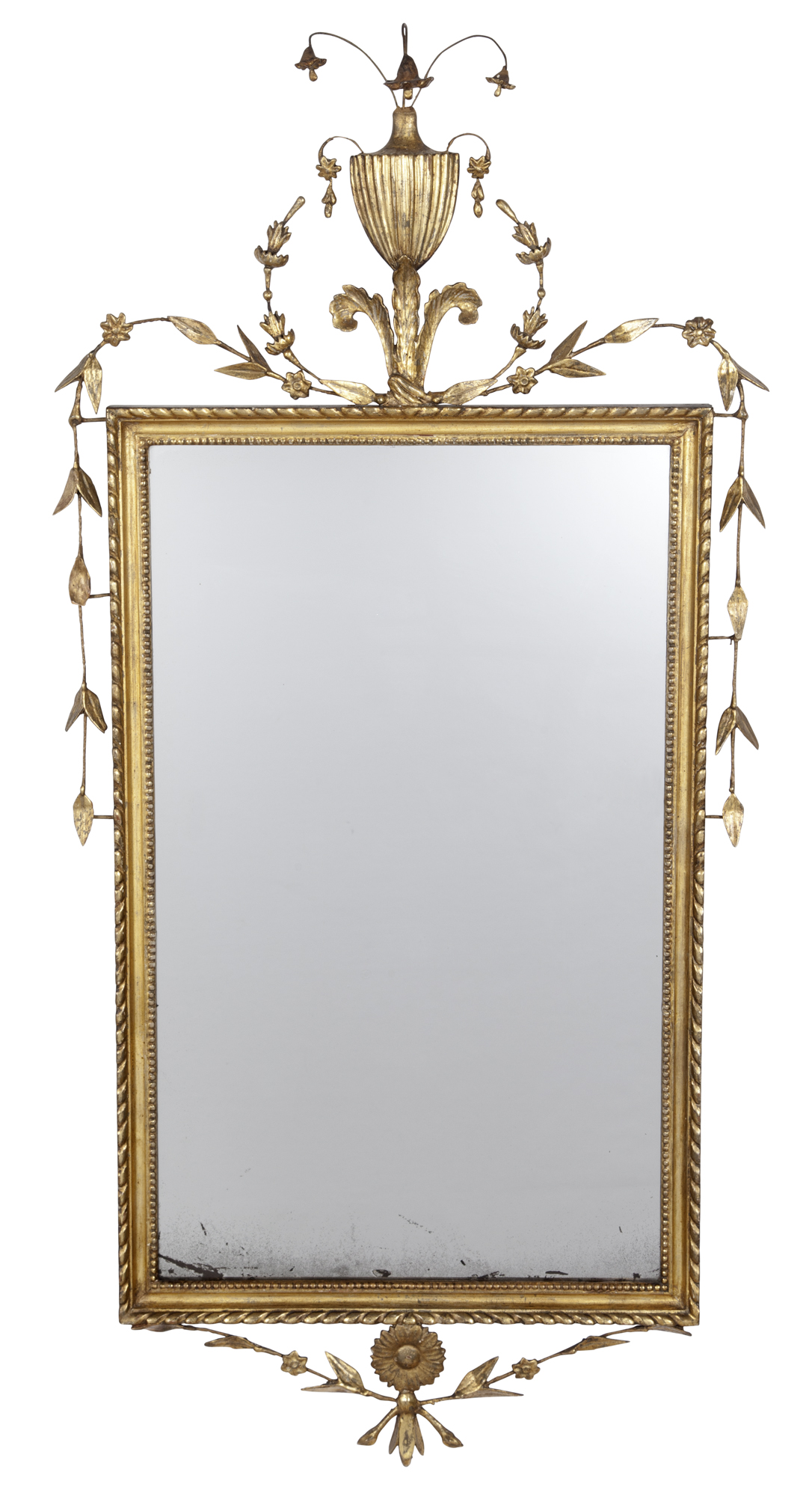 Lot image - Pair of George III Style Giltwood and Composition Mirrors