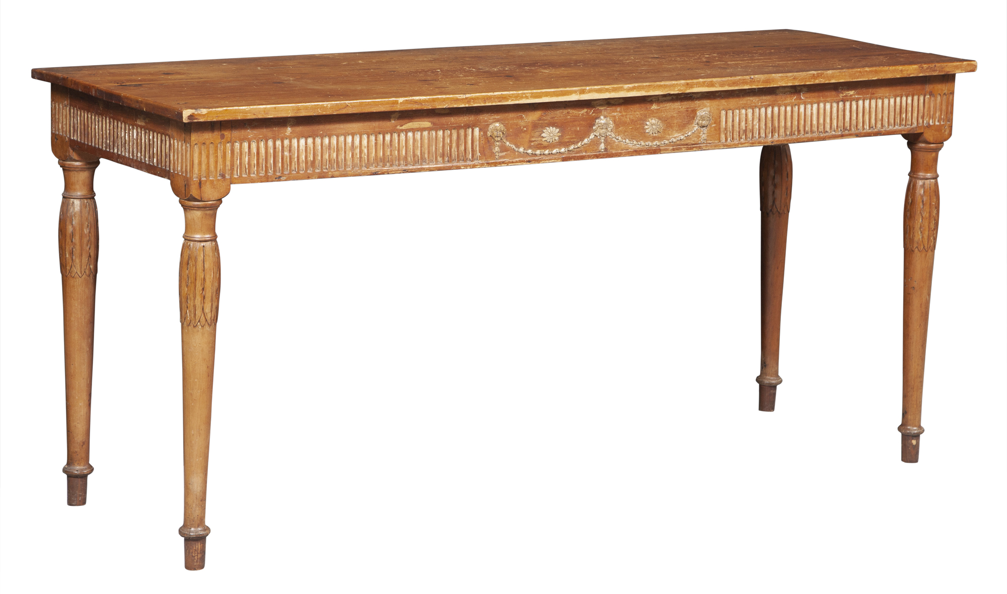 Lot image - George III Stripped Pine Serving Table