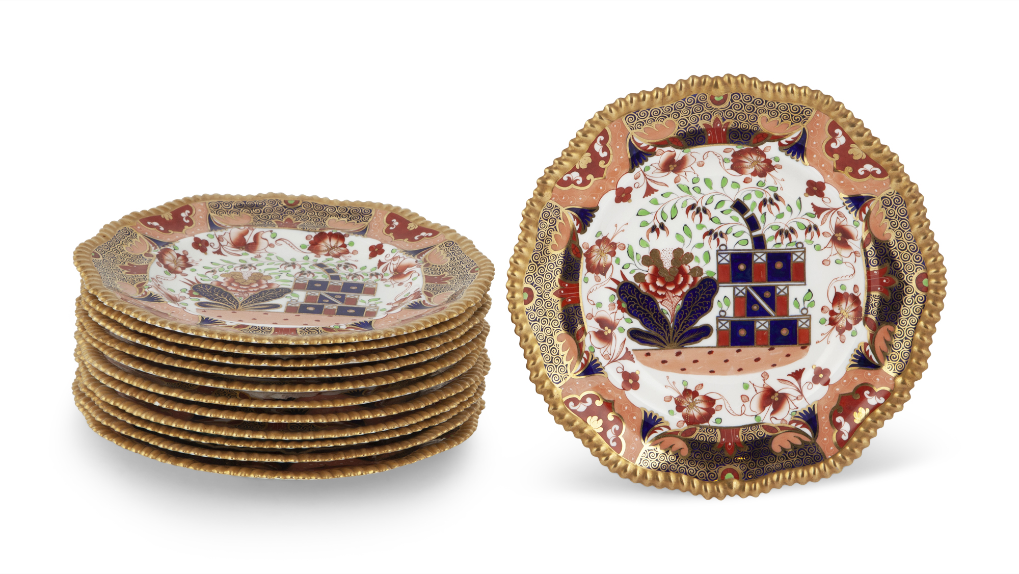 Lot image - Set of Twelve Spode Copeland Imari