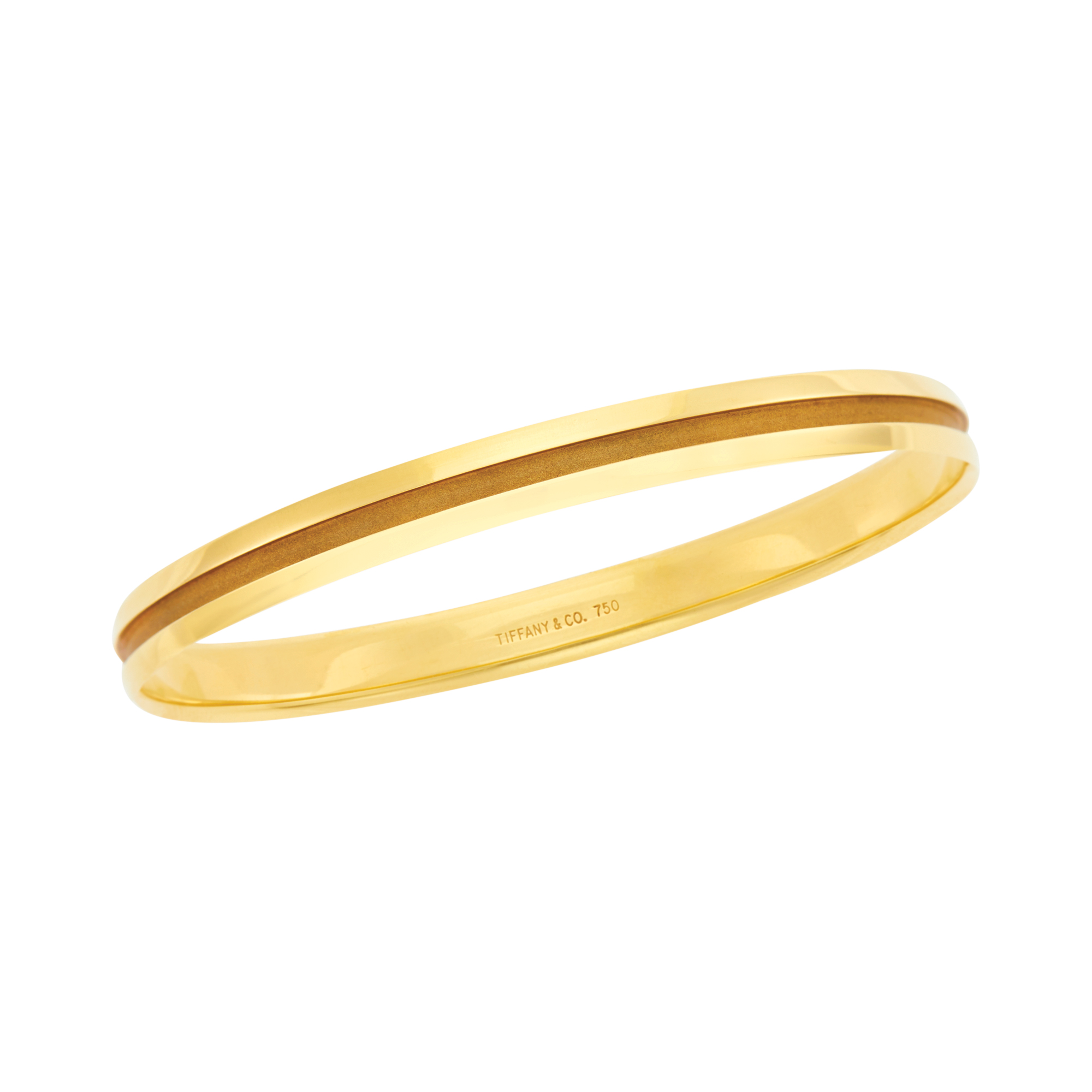 Lot image - Tiffany & Co. Gold Atlas Bangle Bracelet