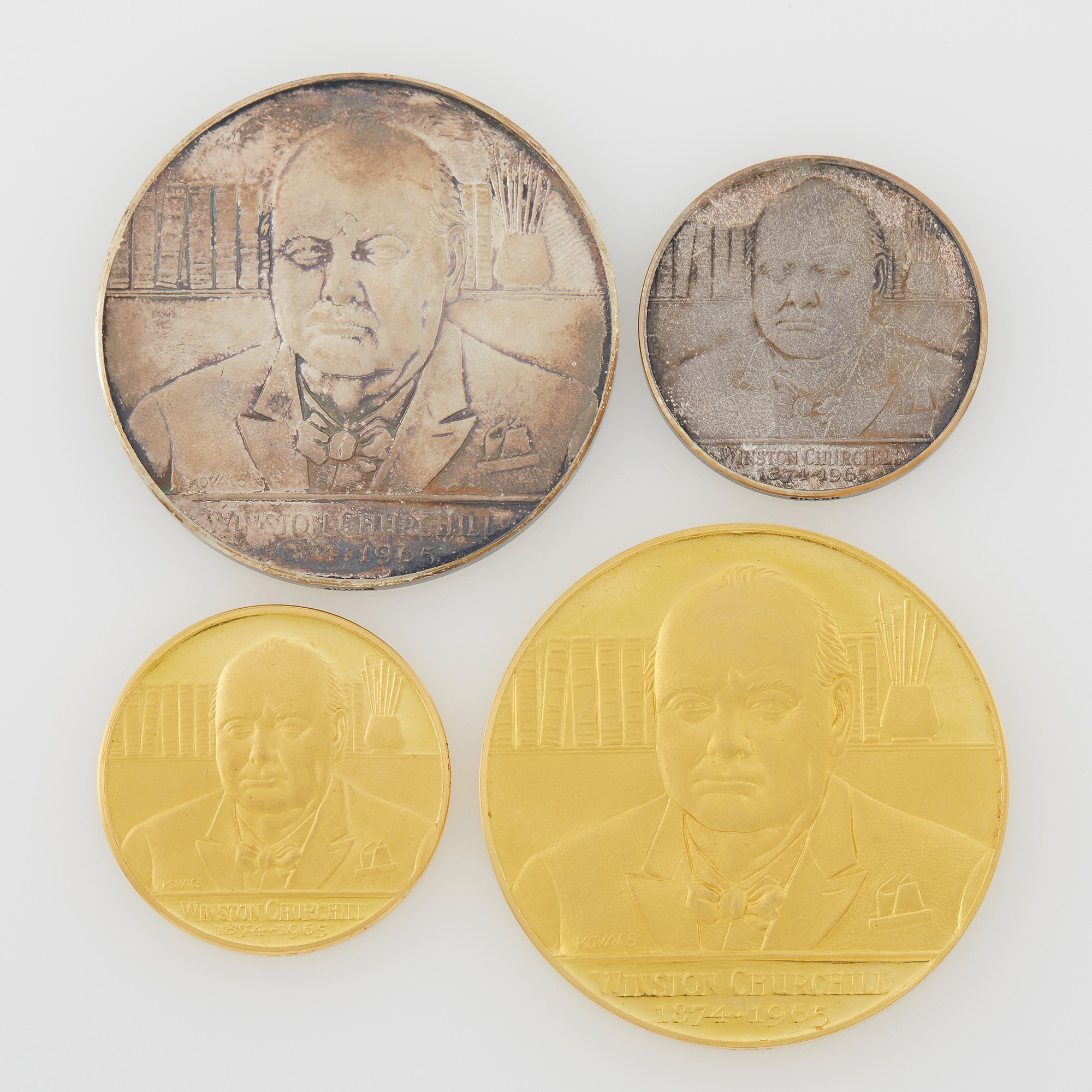 Lot image - Churchill 1965 Commemorative Medals