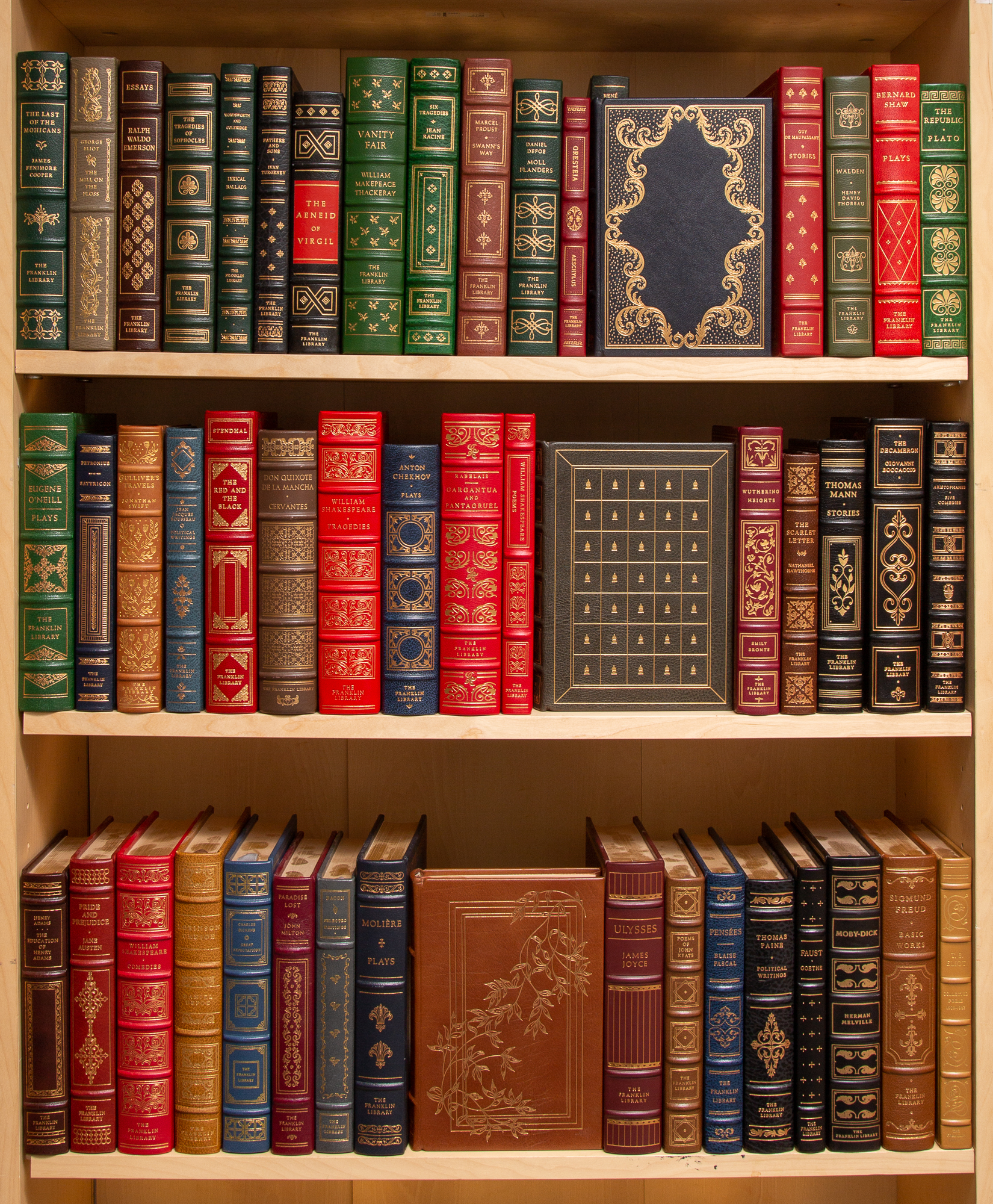 Lot image - [FRANKLIN LIBRARY]  Approximately fifty volumes.