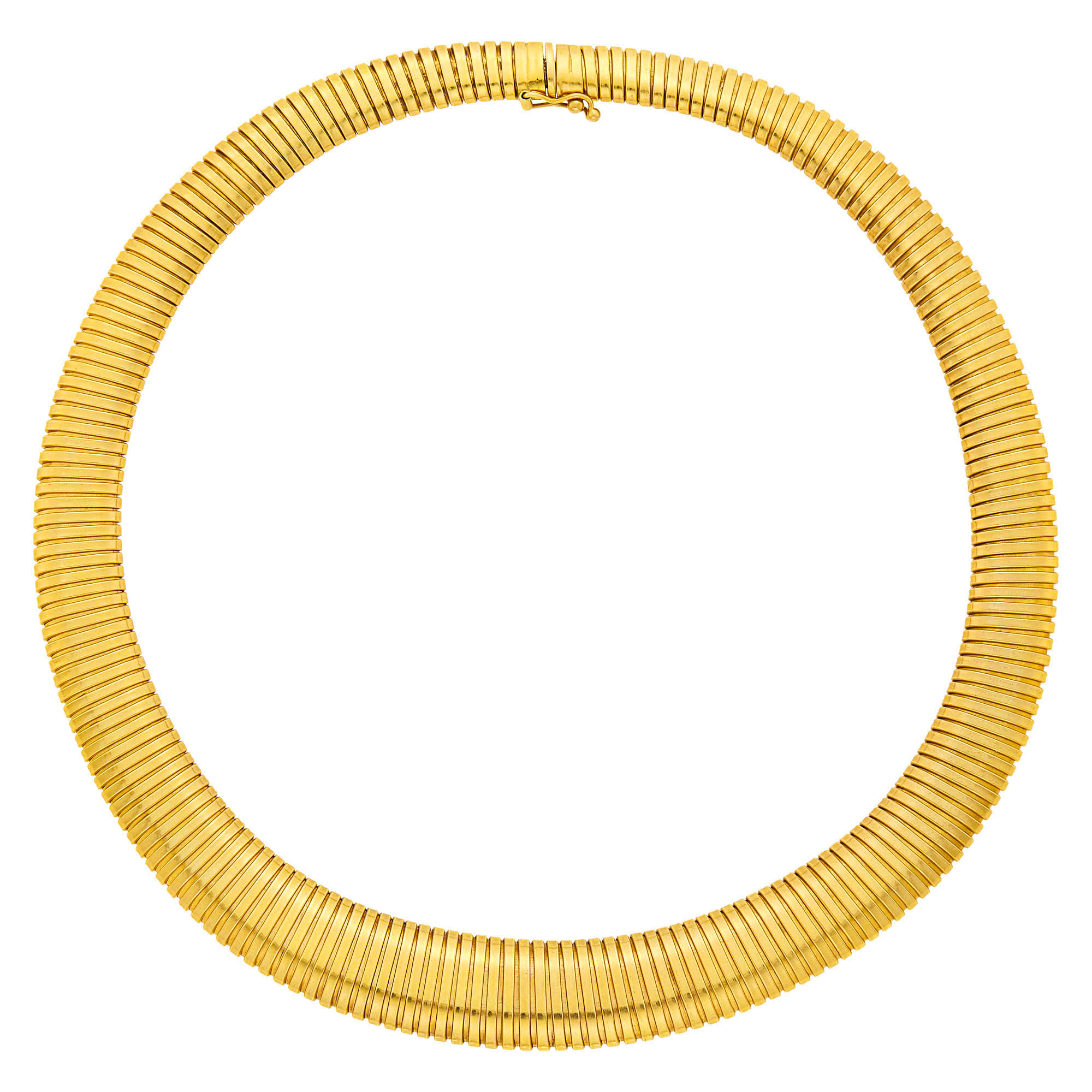 Lot image - Gold Snake Link Necklace