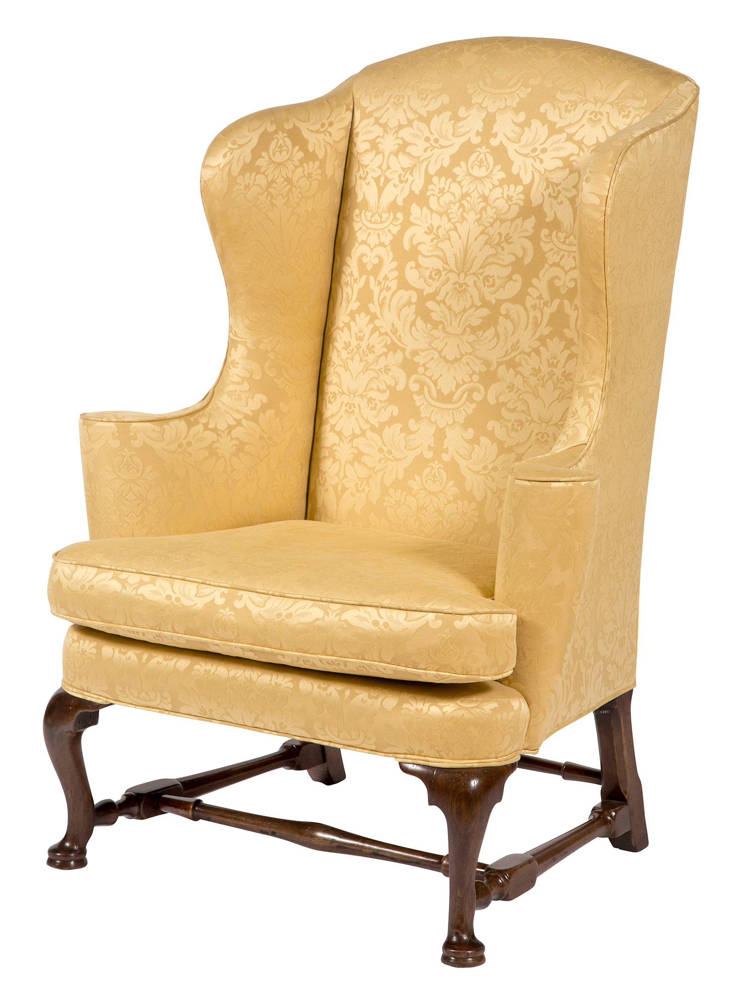 Lot image - Queen Anne Walnut Easy Chair