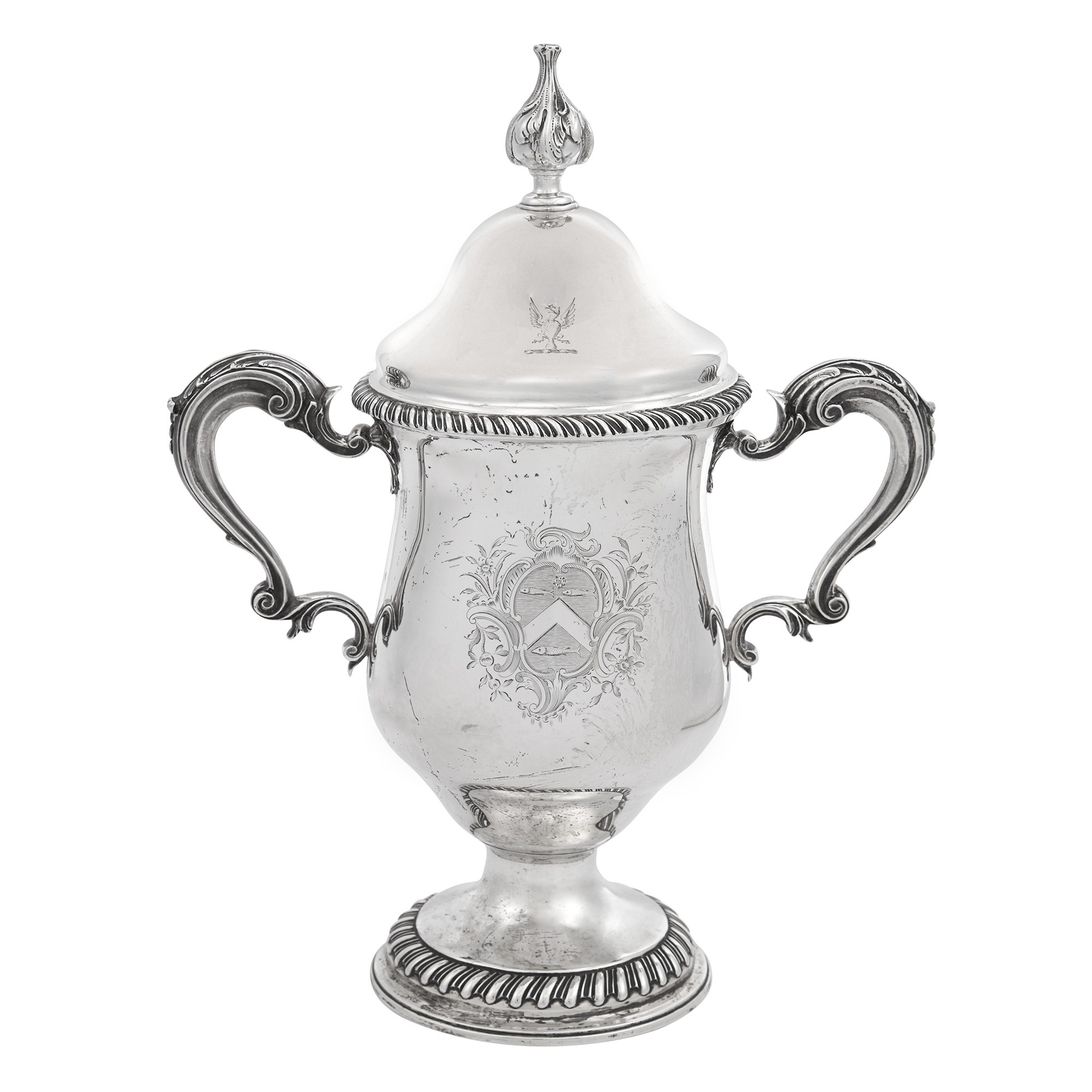 Lot image - George III Sterling Silver Two-Handled Covered Cup