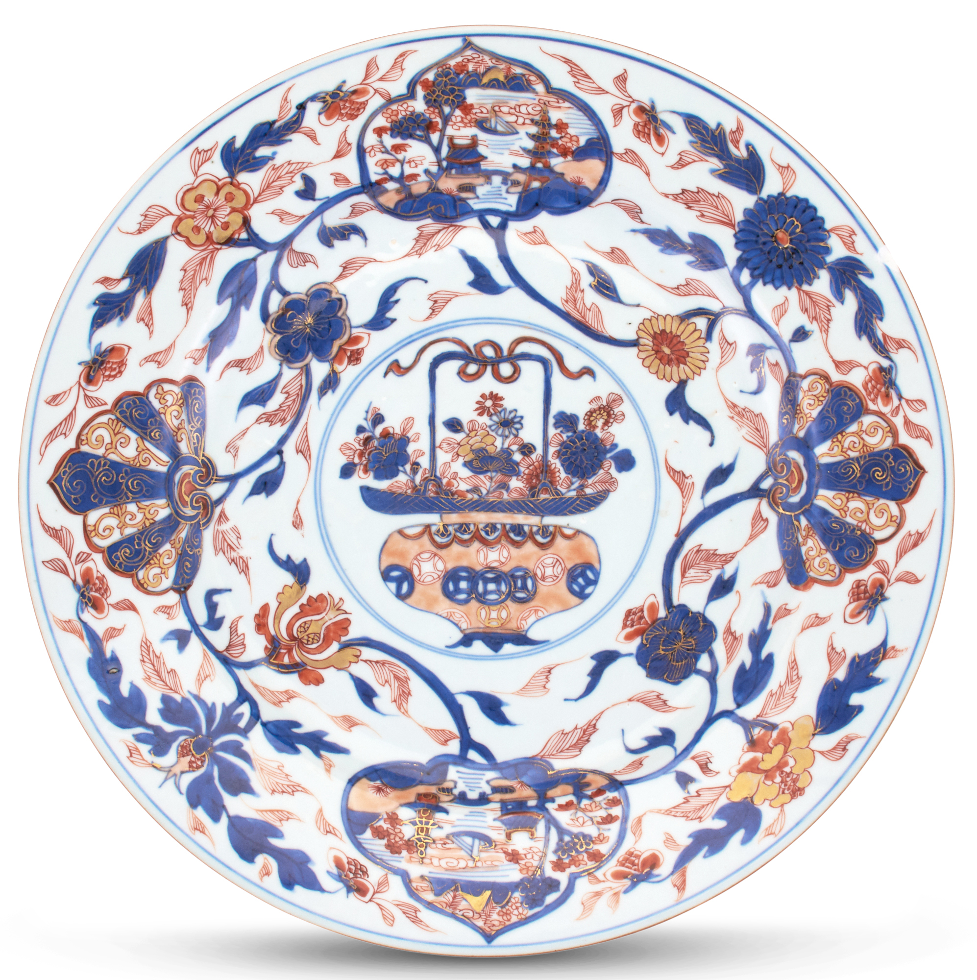 Lot image - A Chinese Imari Porcelain Charger