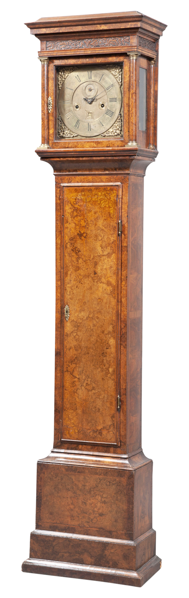 Lot image - English Walnut Tallcase Clock