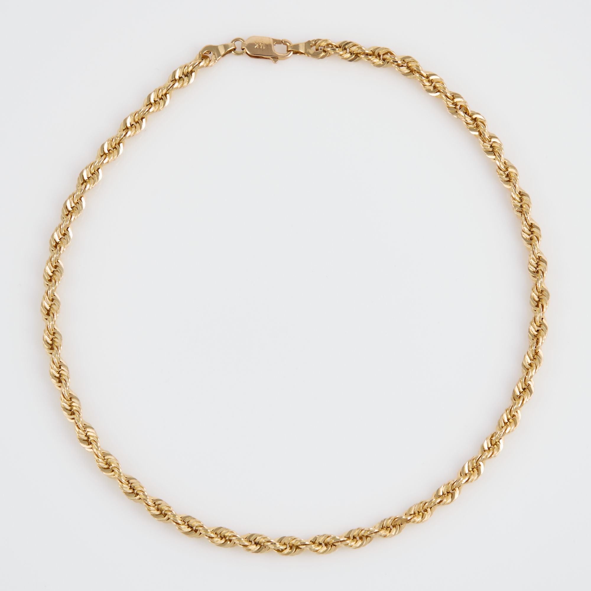 Lot image - Gold Neck Chain, 14K 7 dwt.