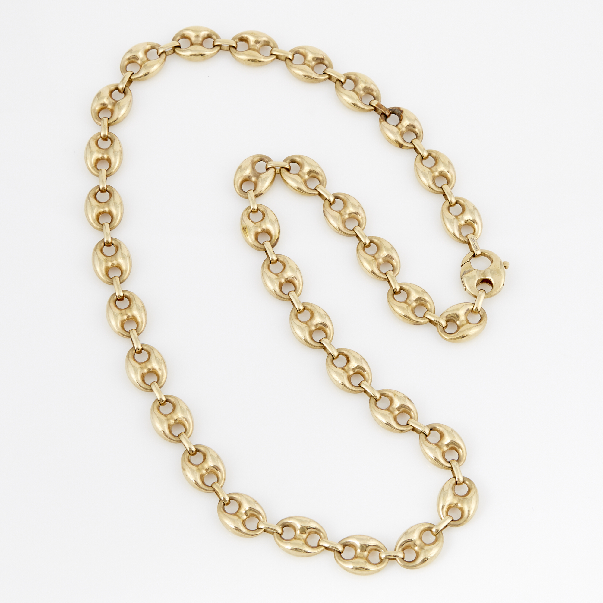 Lot image - Gold Necklace, less than 10K 51 dwt.