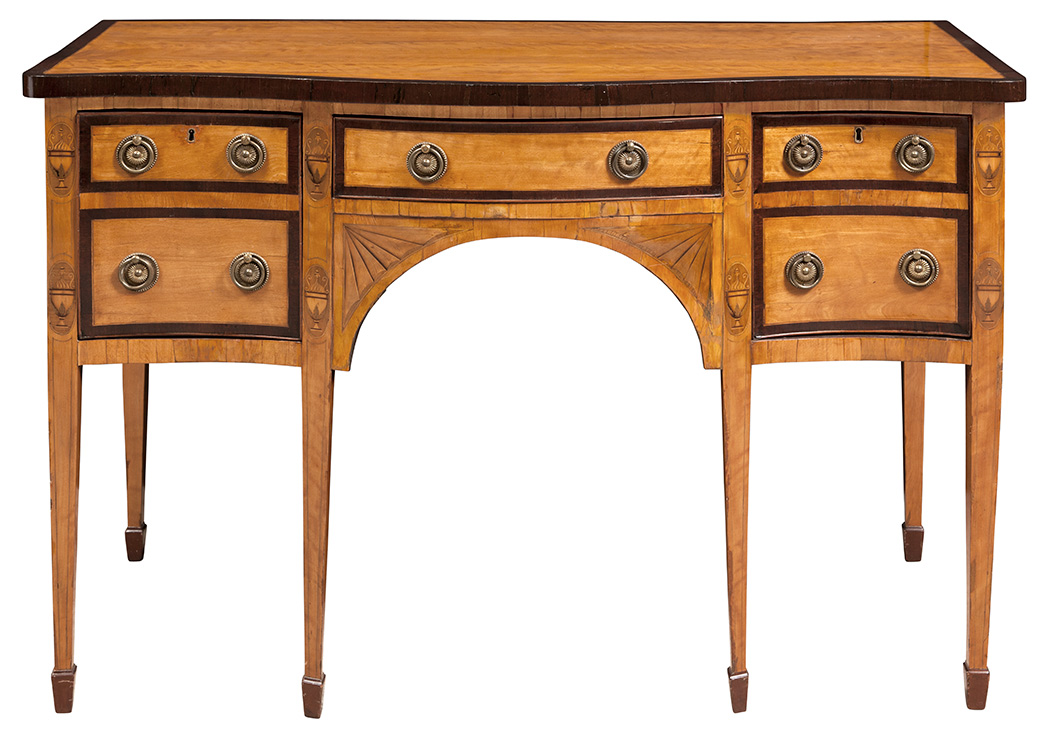Lot image - George III Inlaid Satinwood Sideboard