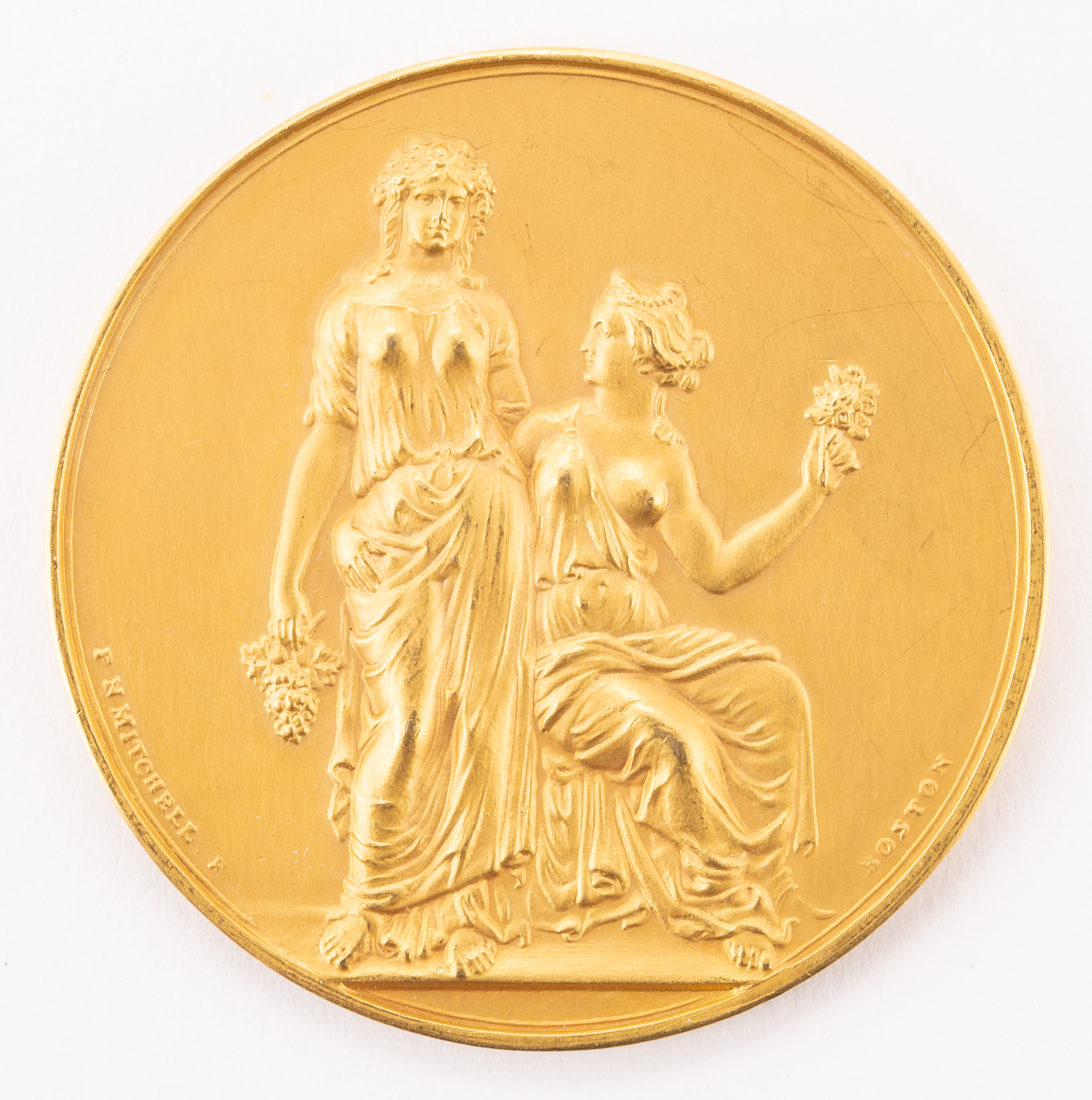 Lot image - Massachusetts Horticultural Society Gold Medal