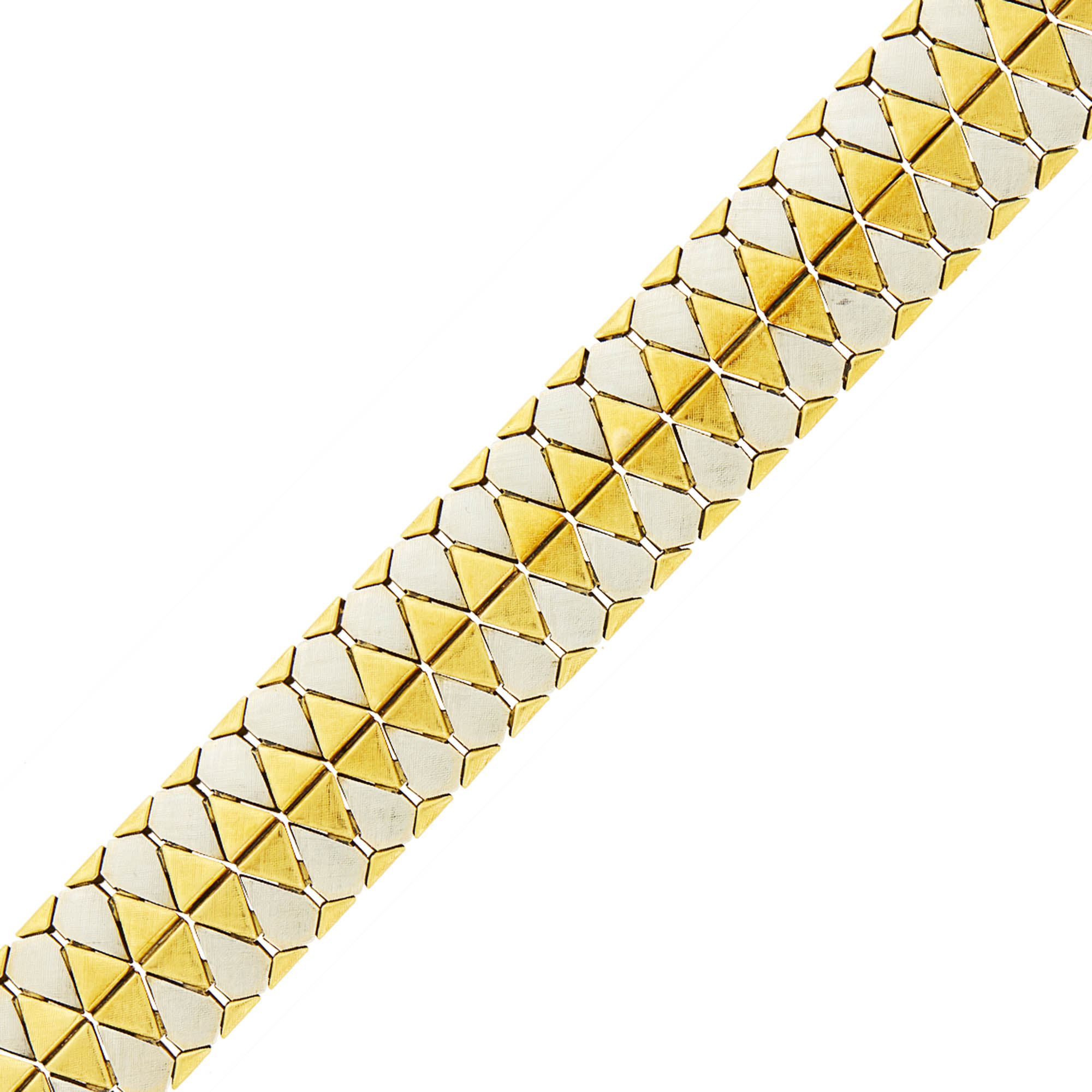Lot image - Two-Color Gold Bracelet