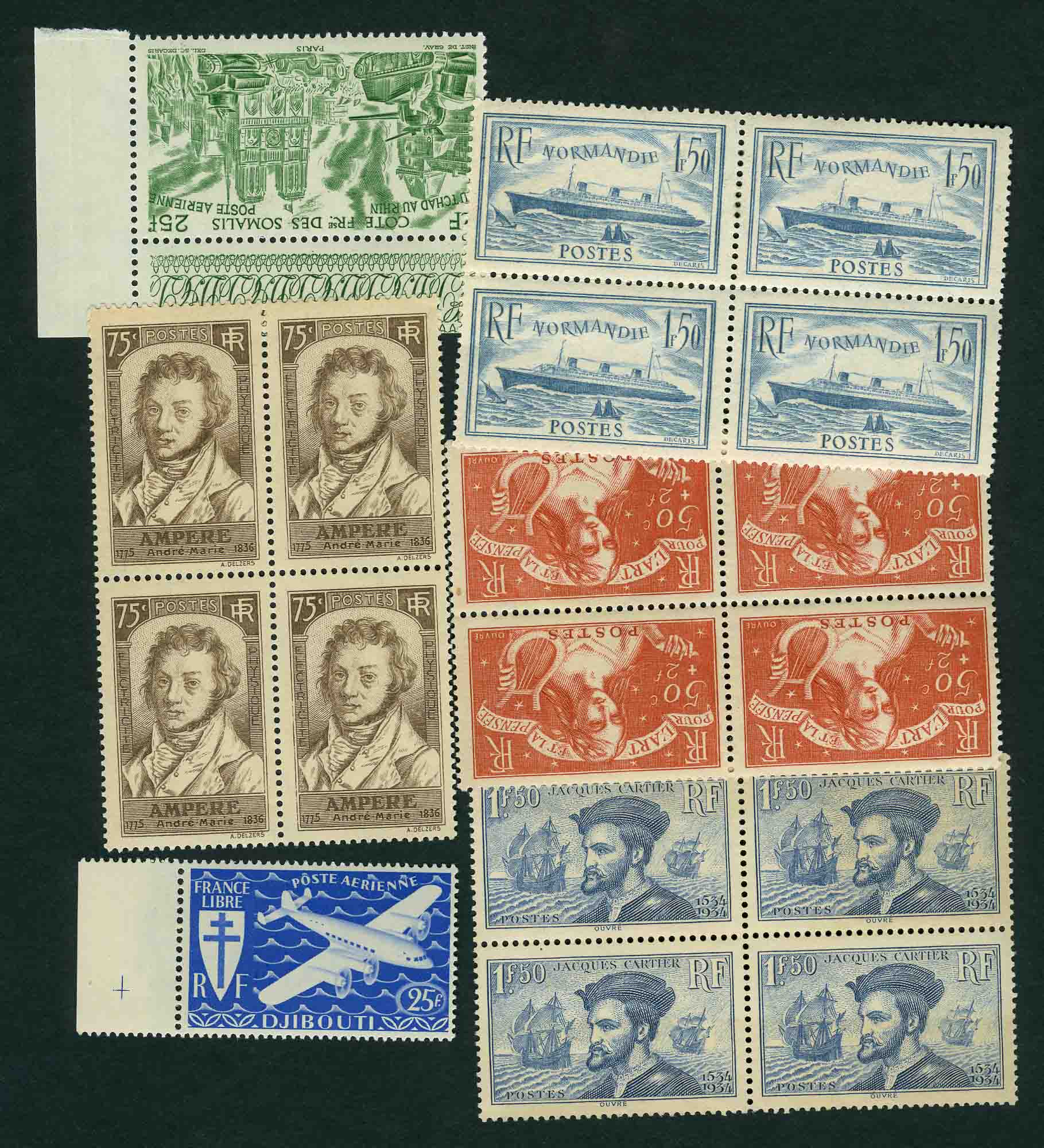 Lot image - France Mint Postage Stamp Group
