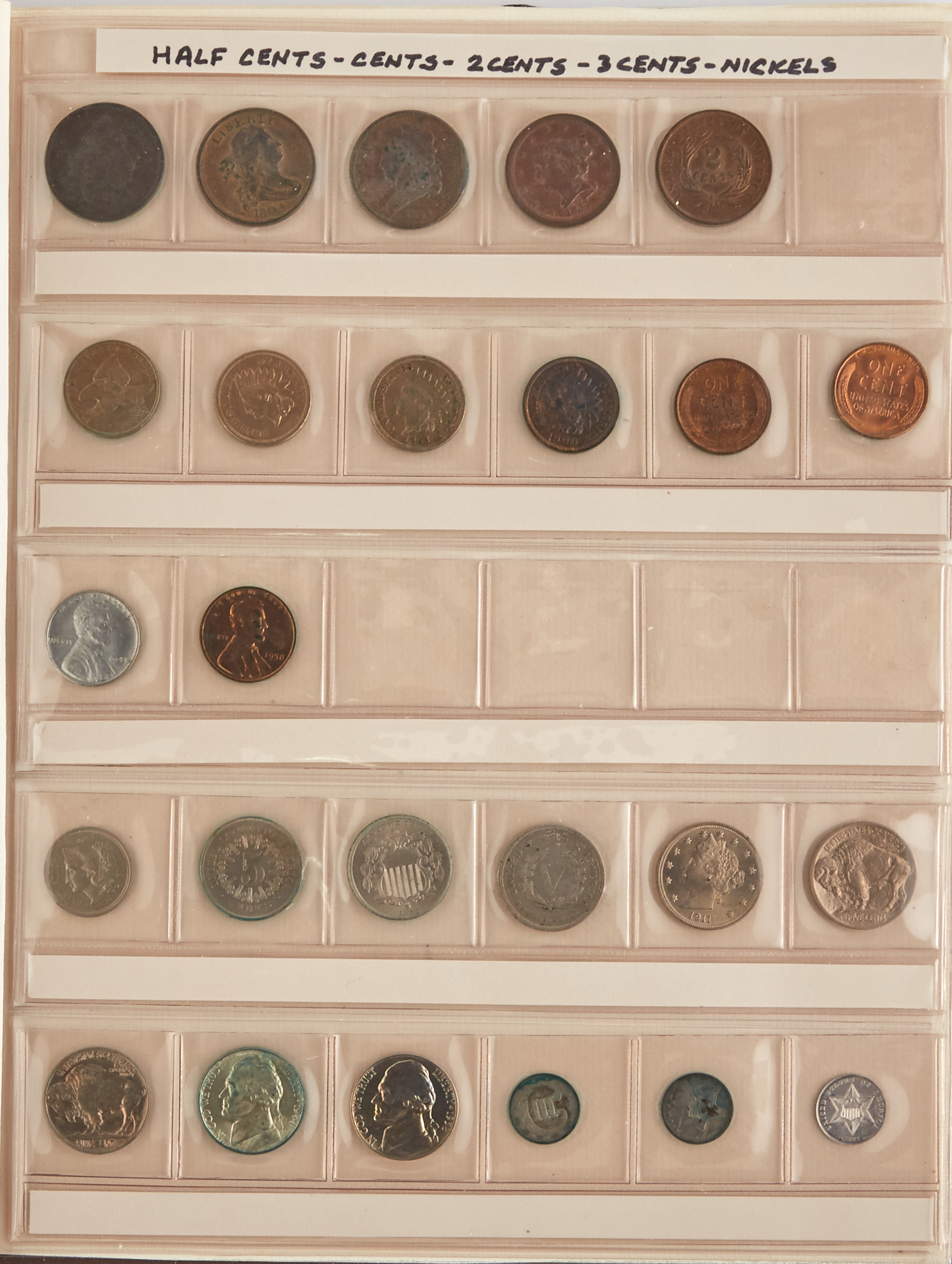 Lot image - United States Type Collection Half Cent to One Dollar