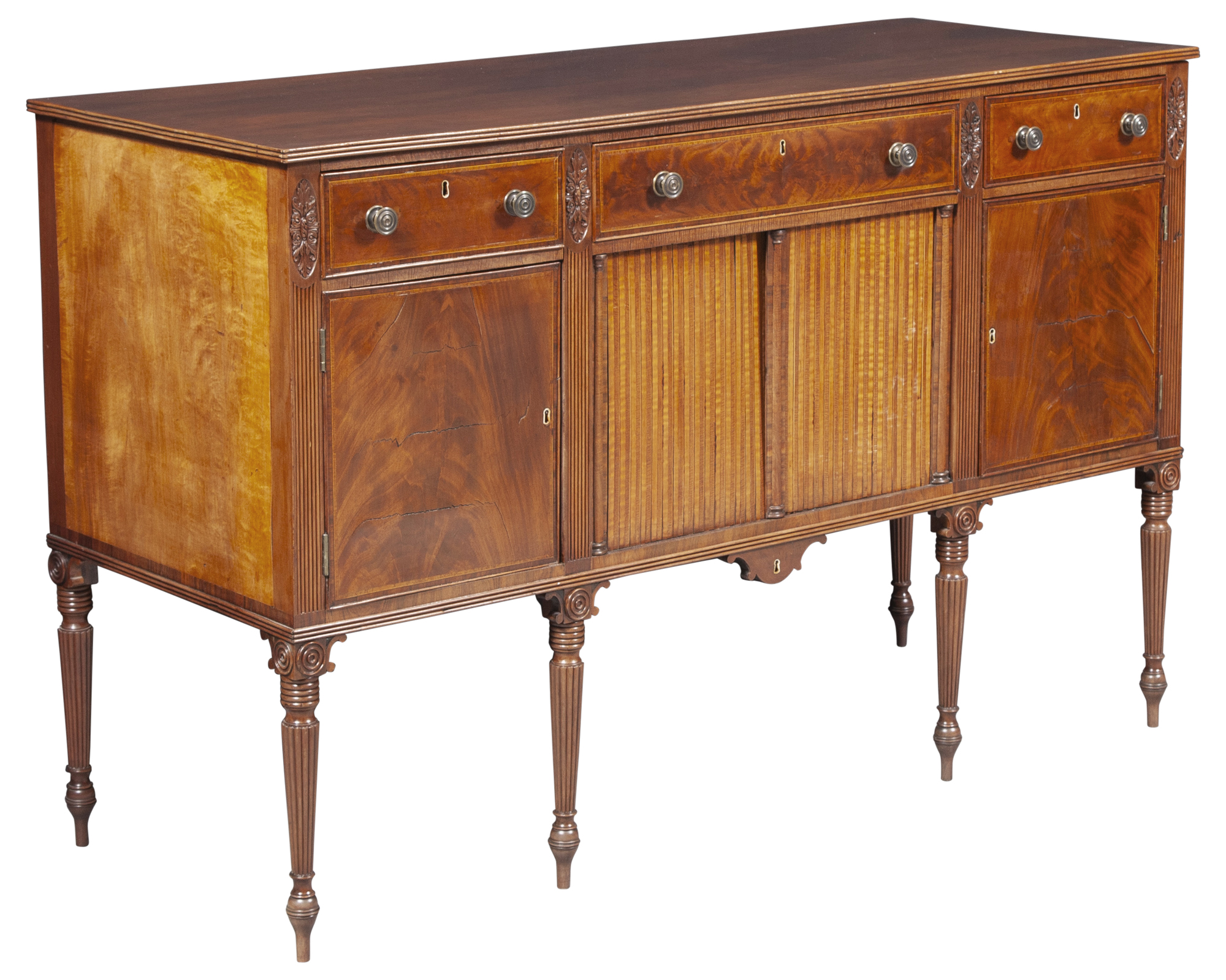 Lot image - Federal Inlaid Mahogany Sideboard