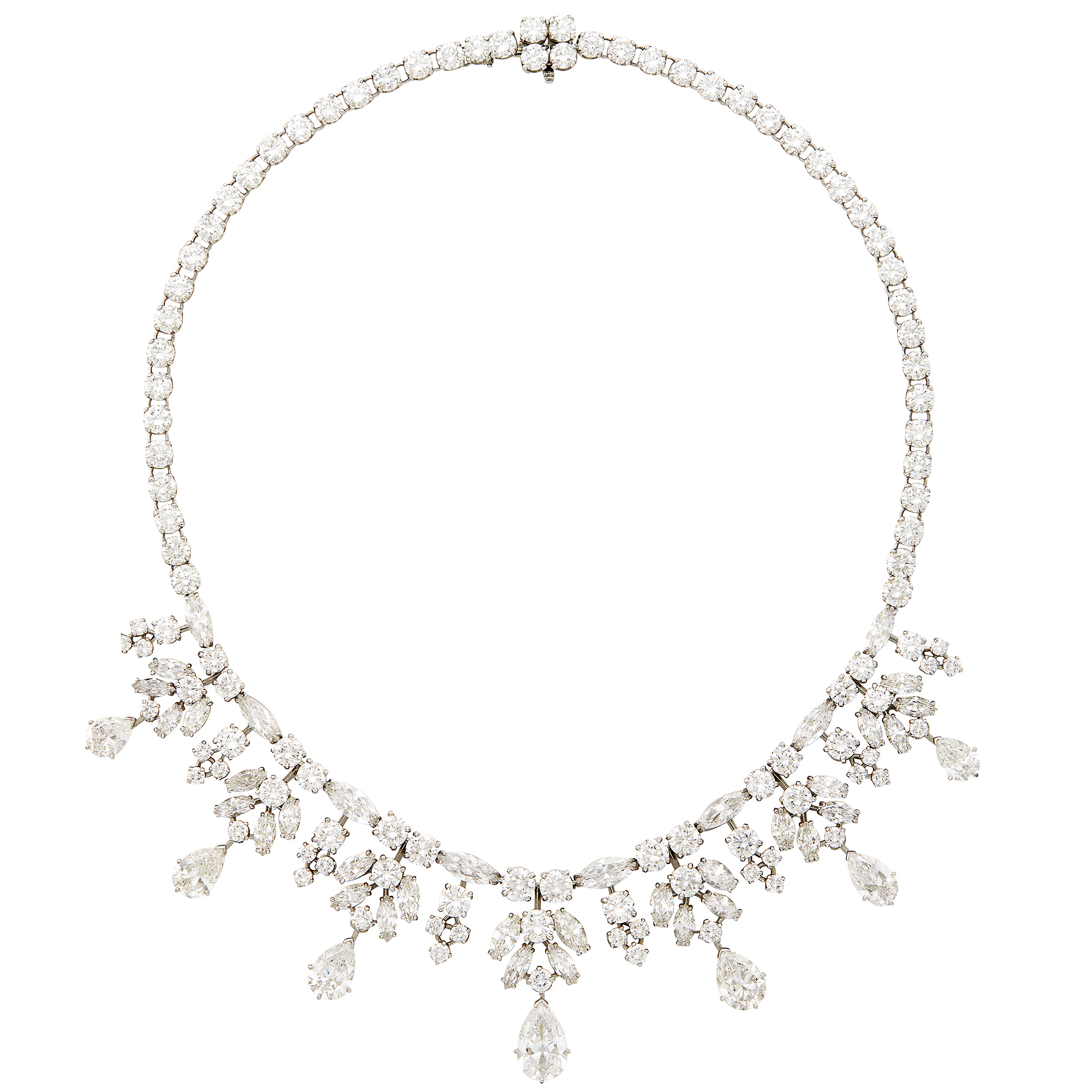 Lot image - Platinum and Diamond Necklace, Van Cleef & Arpels
