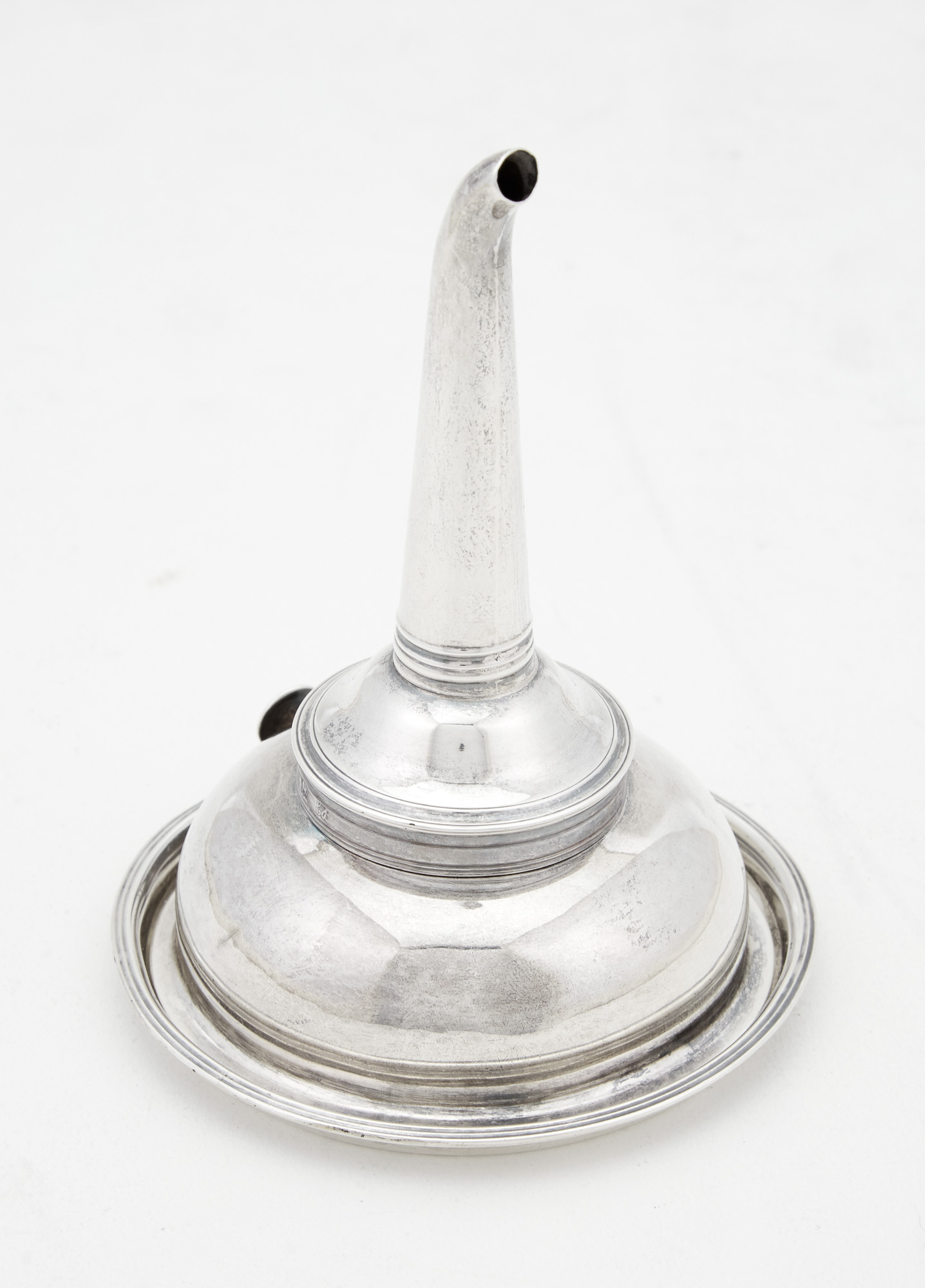 Lot image - Assembled George III Sterling Silver Wine Funnel and Stand