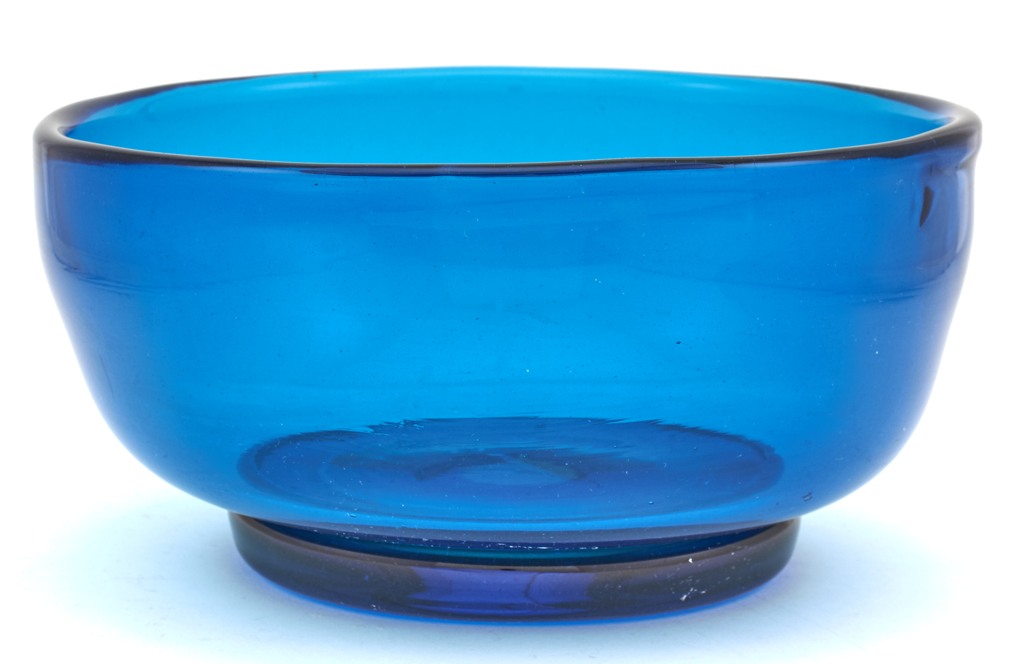 Lot image - Blue Blown Glass Bowl