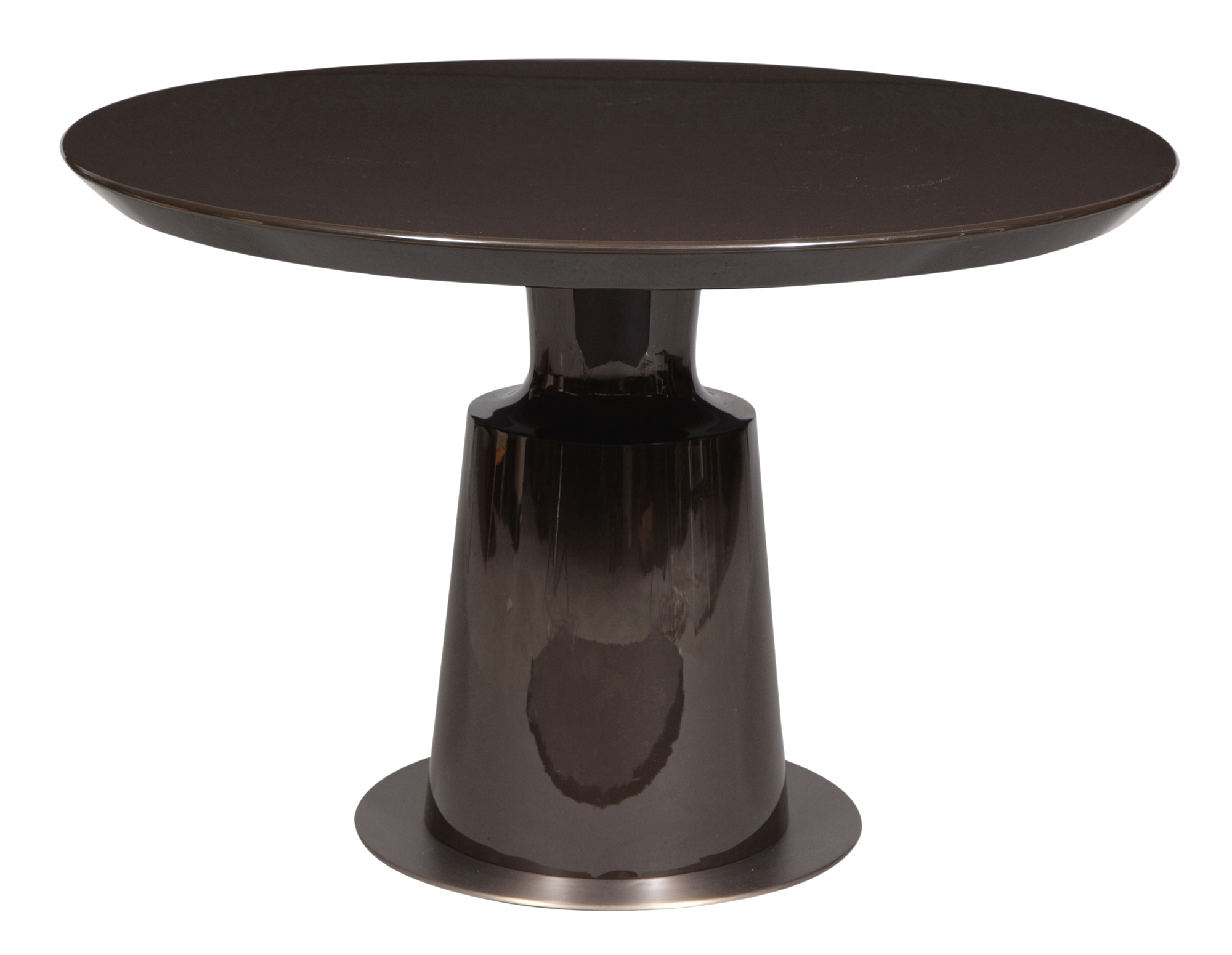 Lot image - Holly Hunt Black Lacquered Wood and Bronze Peso