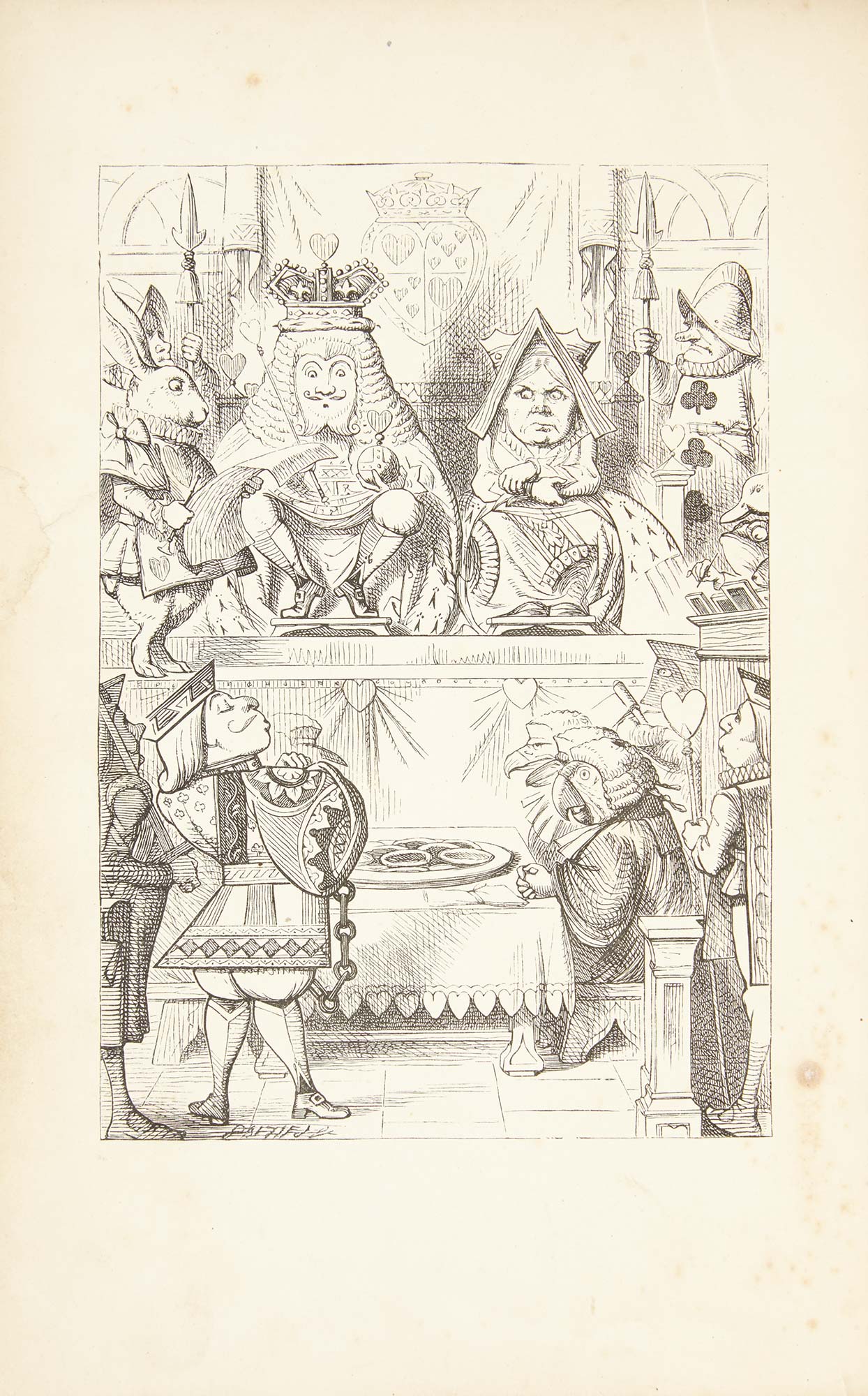 Lot image - CARROLL, LEWIS [=DODGSON, CHARLES LUTWIDGE]  Alices Adventures in Wonderland.