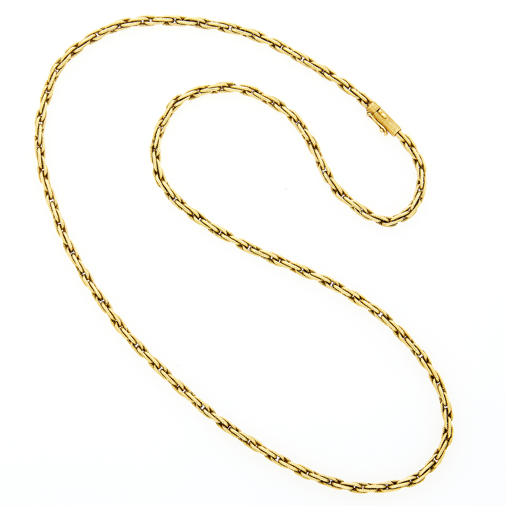 Lot image - Long Gold Chain Necklace