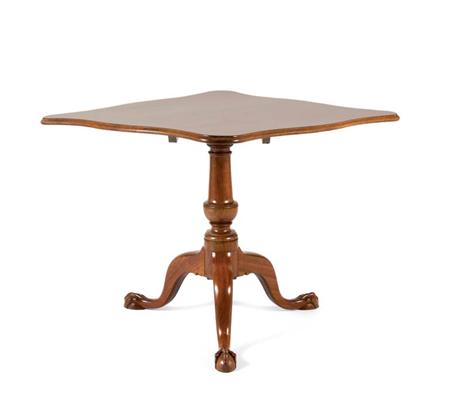 Lot image - Chippendale Mahogany Tilt-Top Tripod Table