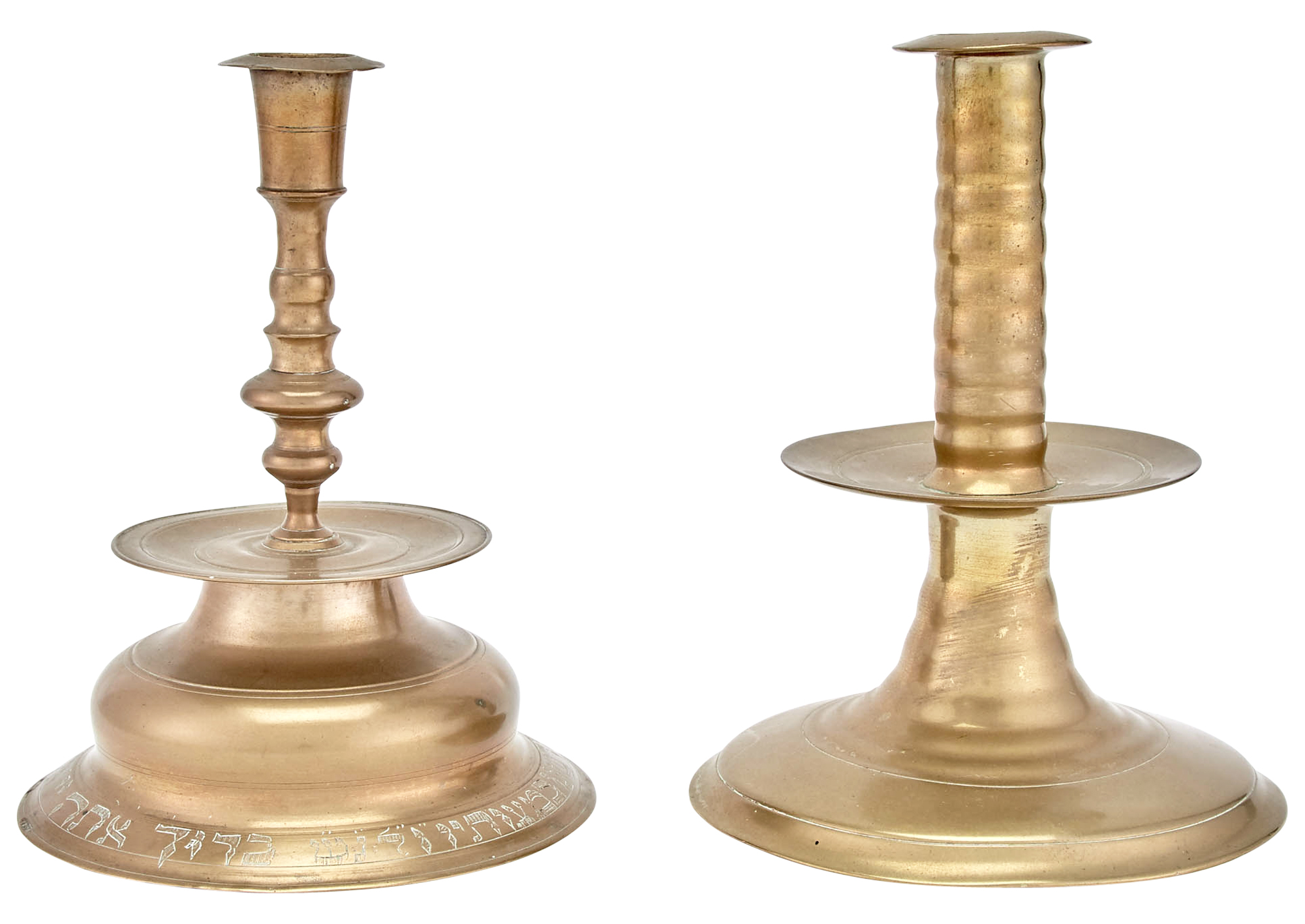Lot image - Charles II Brass Candlestick