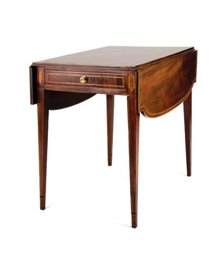 Lot image - Federal Inlaid Mahogany Pembroke Table