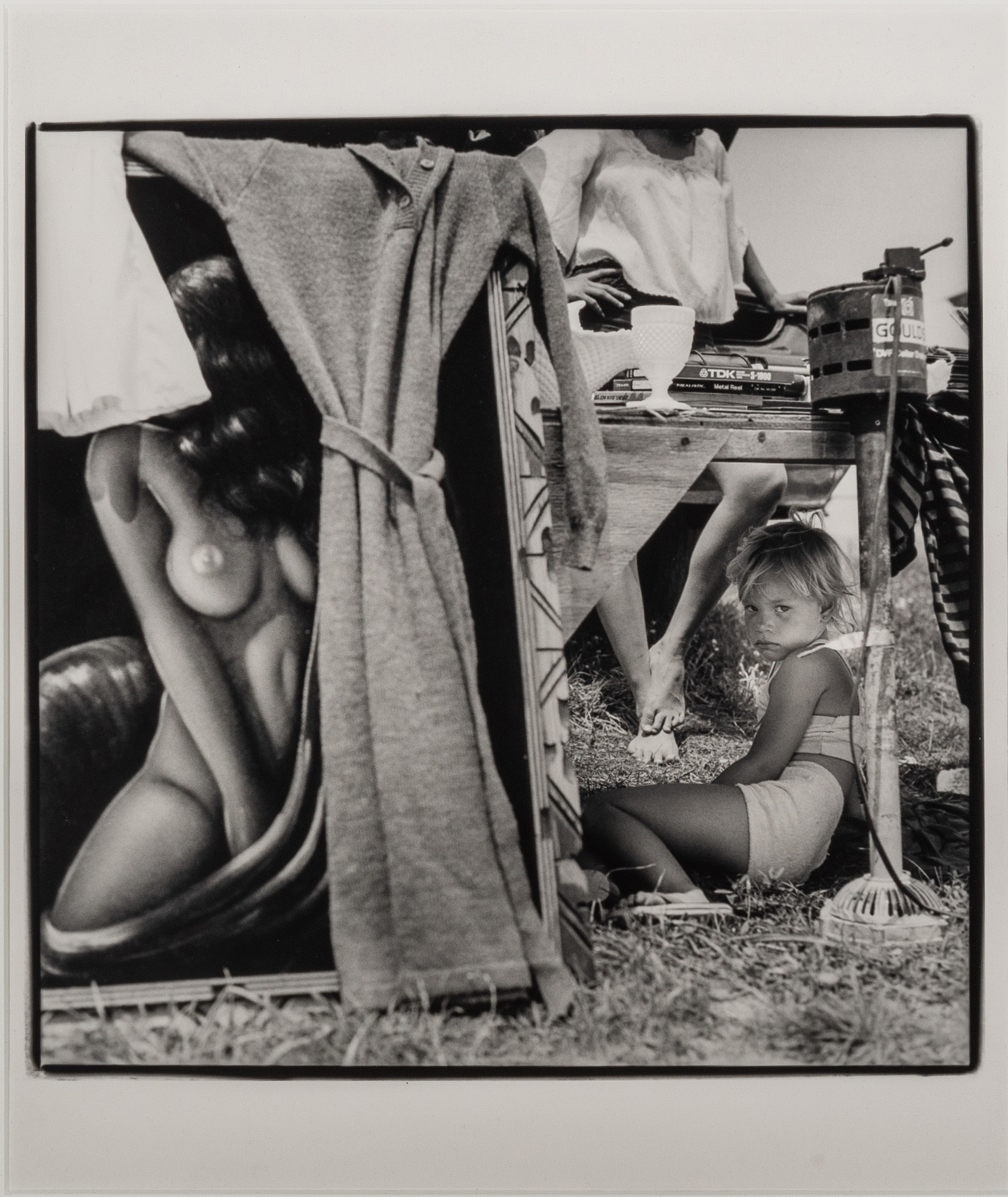 Lot image - PLACHY, SYLVIA (b. 1943)  Flea Market Vendors Daughter, Route 13, Delaware, 1984