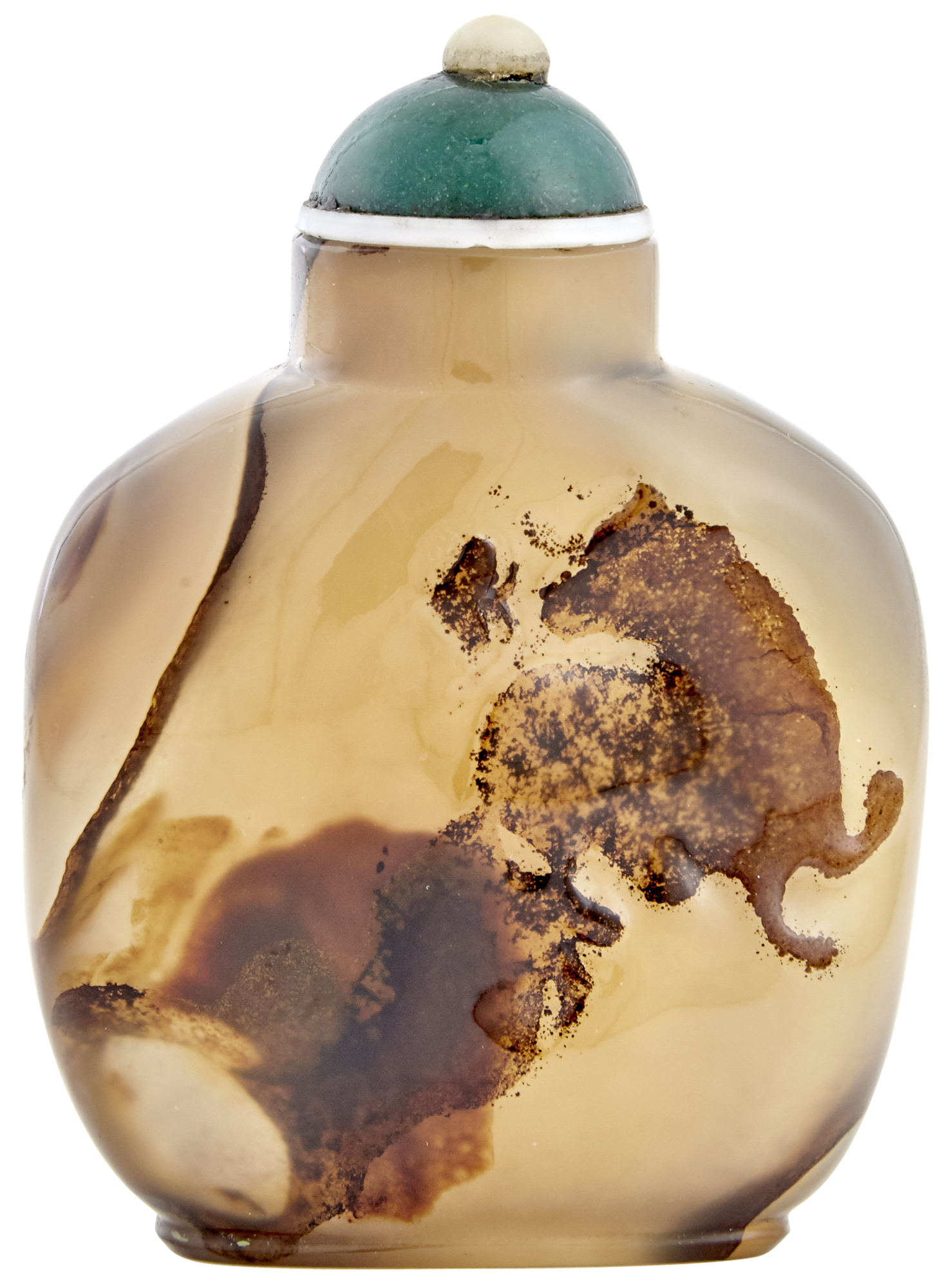Lot image - A Chinese Shadow Agate Snuff Bottle