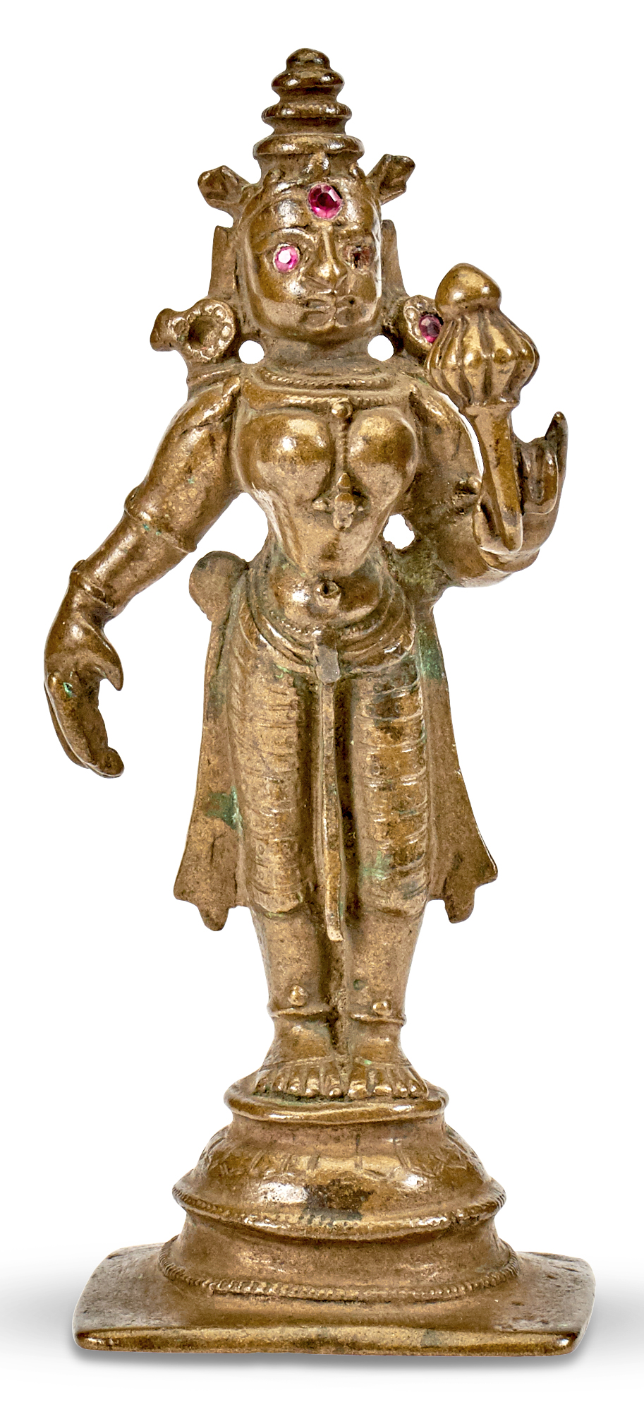 Lot image - An Indian Standing Bronze Deity