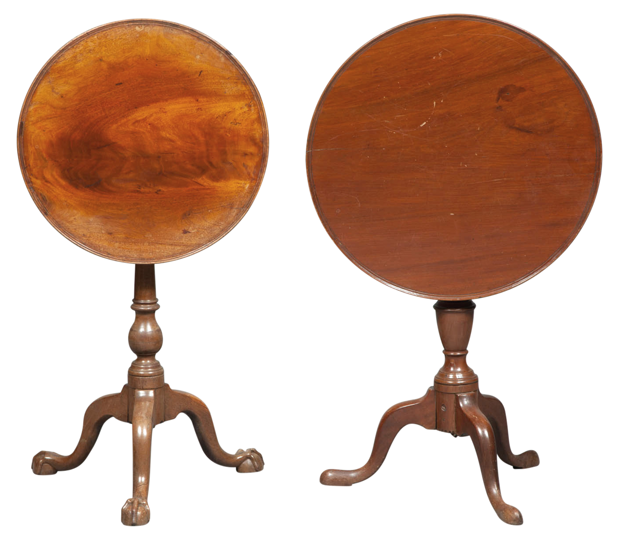 Lot image - Chippendale Walnut Tripod Stand
