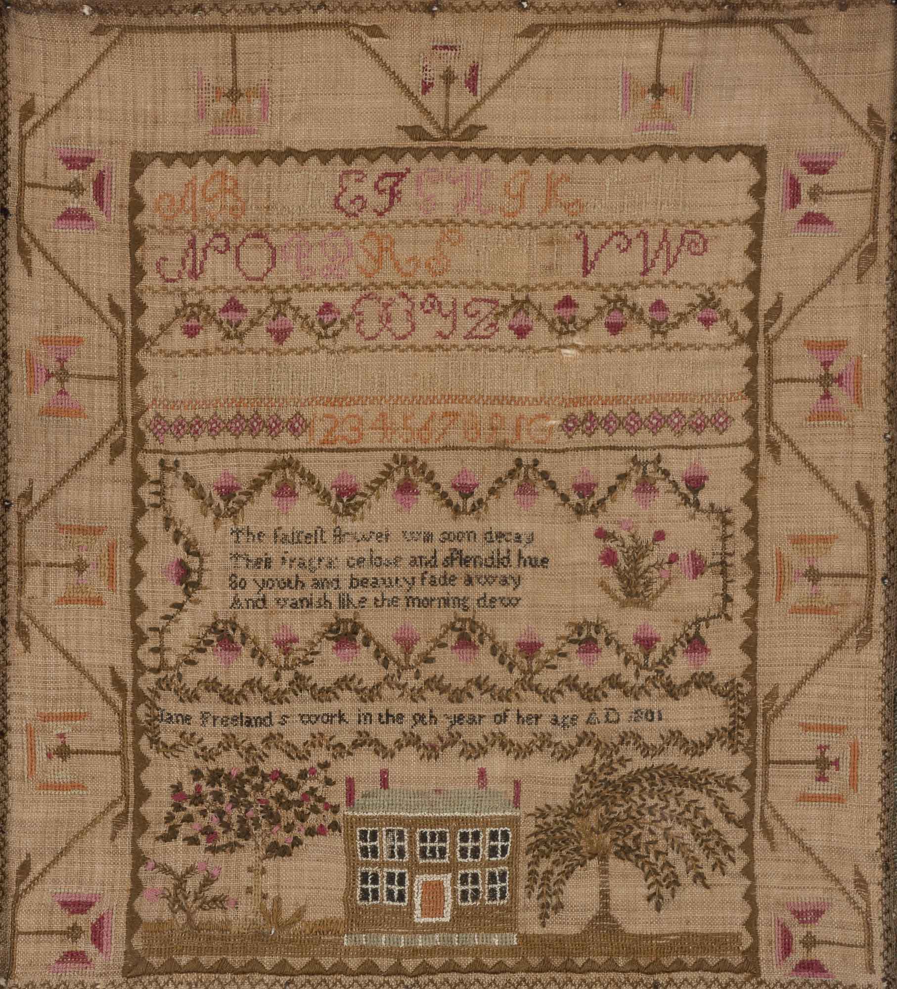 Lot image - American Needlework Sampler