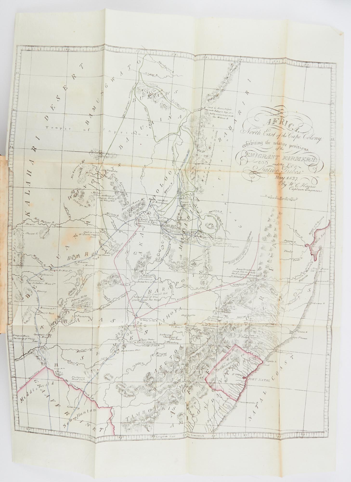 Lot image - HARRIS, W. C.  Narrative of an Expedition into Southern Africa, during the years 1836, and 1837...
