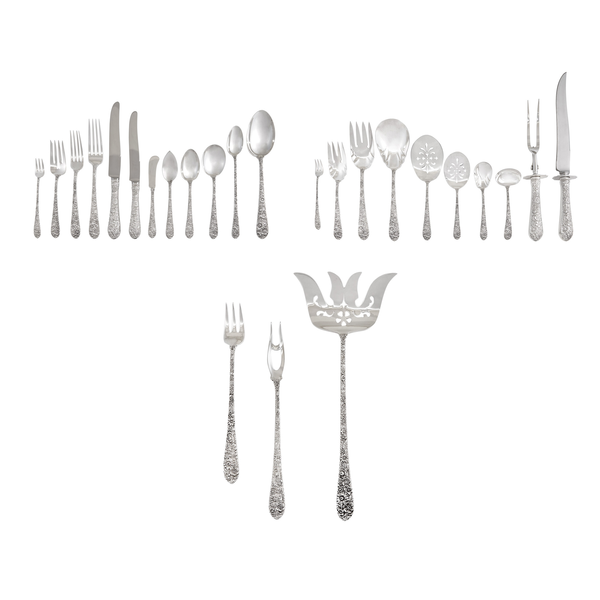 Lot image - Alvin Sterling Silver Bridal Bouquet