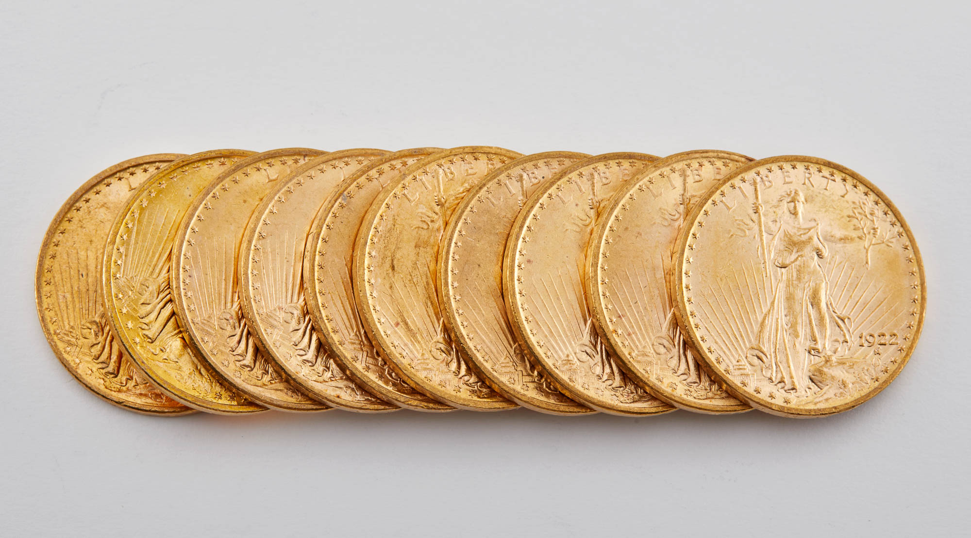 Lot image - United States 1922 St. Gaudens Group of Ten