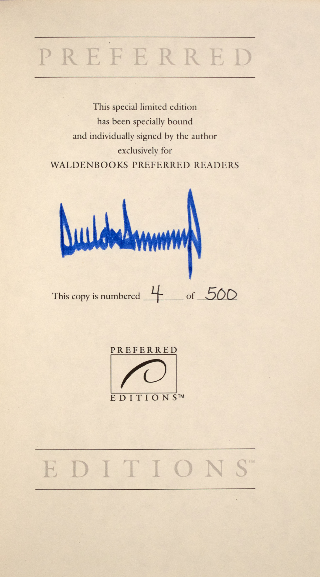 Lot image - TRUMP, DONALD  Surviving at the Top.