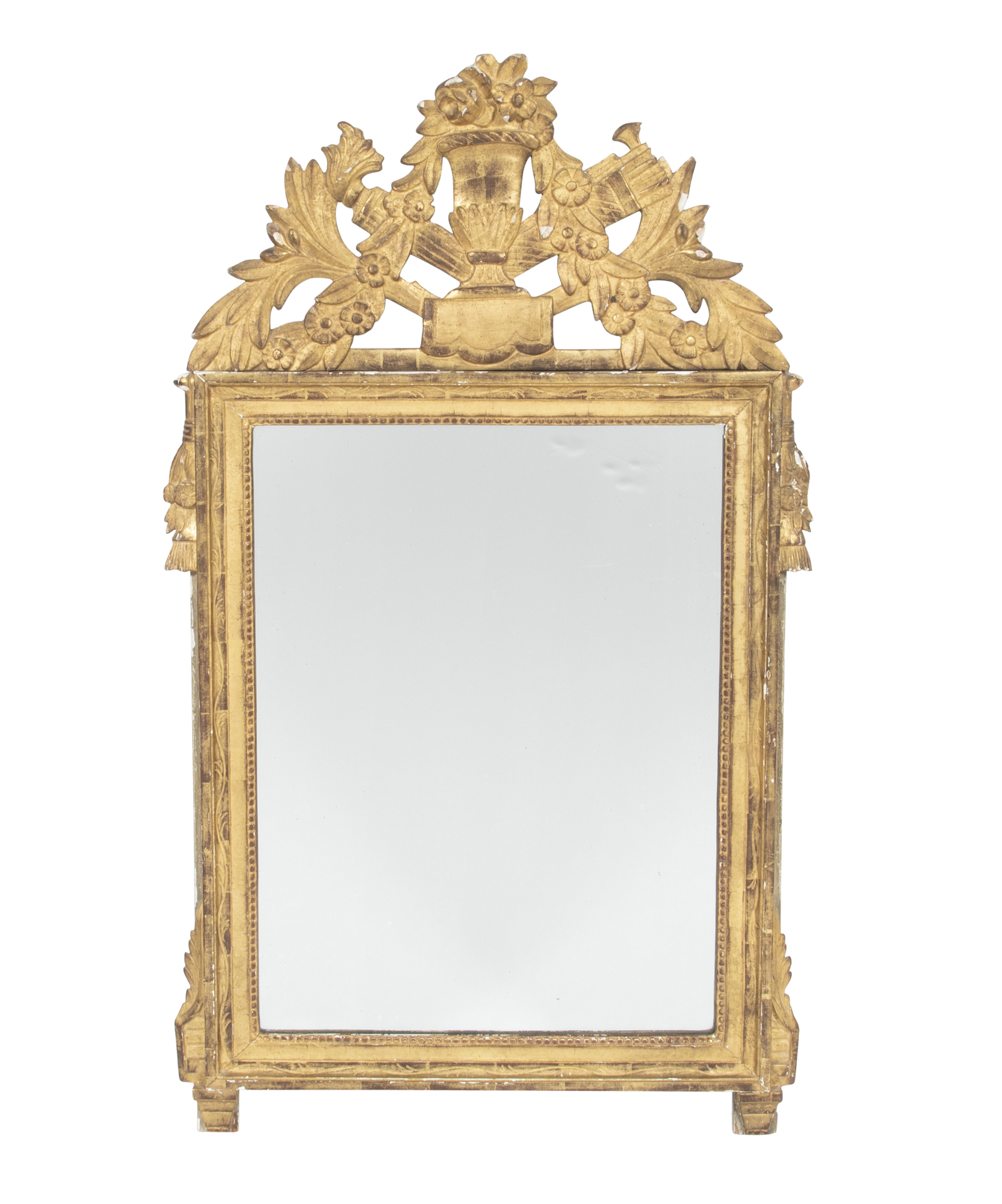 Lot image - Louis XVI Style Giltwood Mirror
