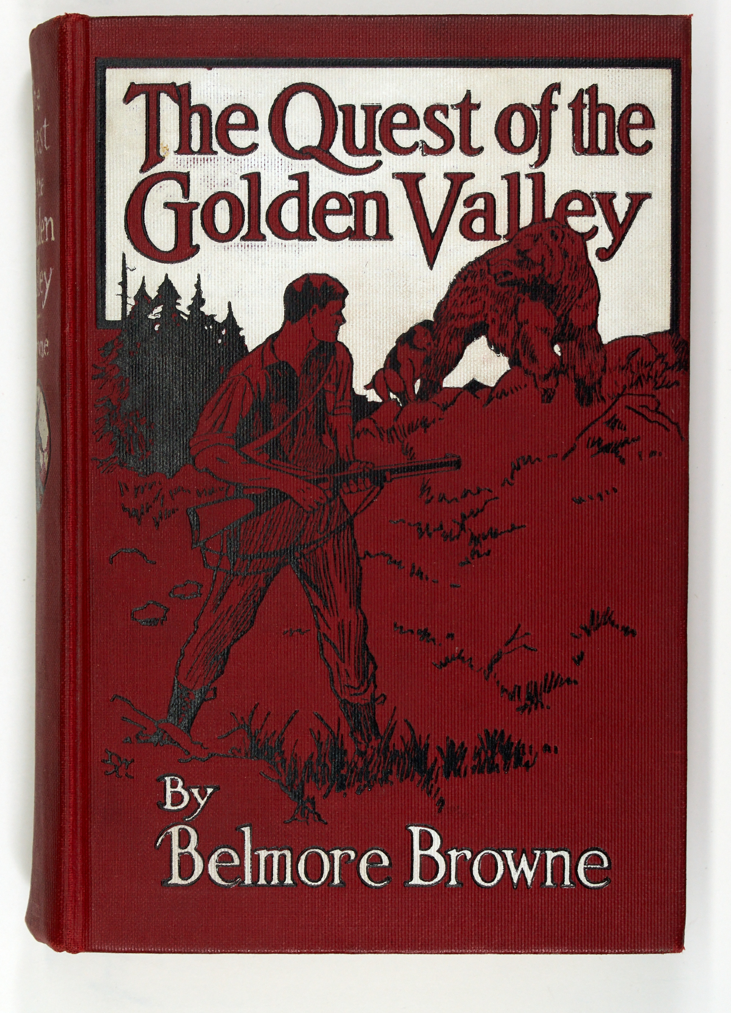 Lot image - [ALASKA -HUNTING]  BROWNE, BELMORE. The Quest of the Golden Valley. A Story of Adventure on the Yukon.