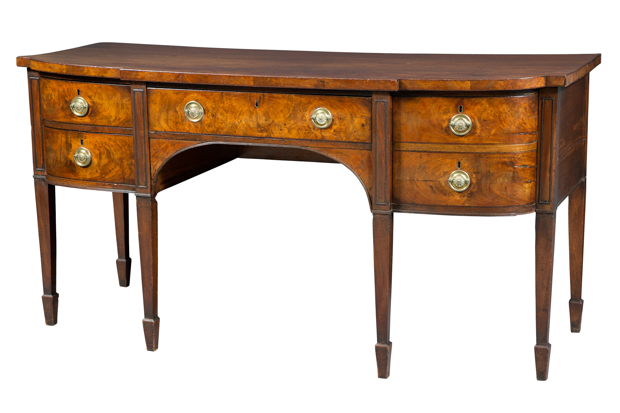 Lot image - George III Mahogany Sideboard