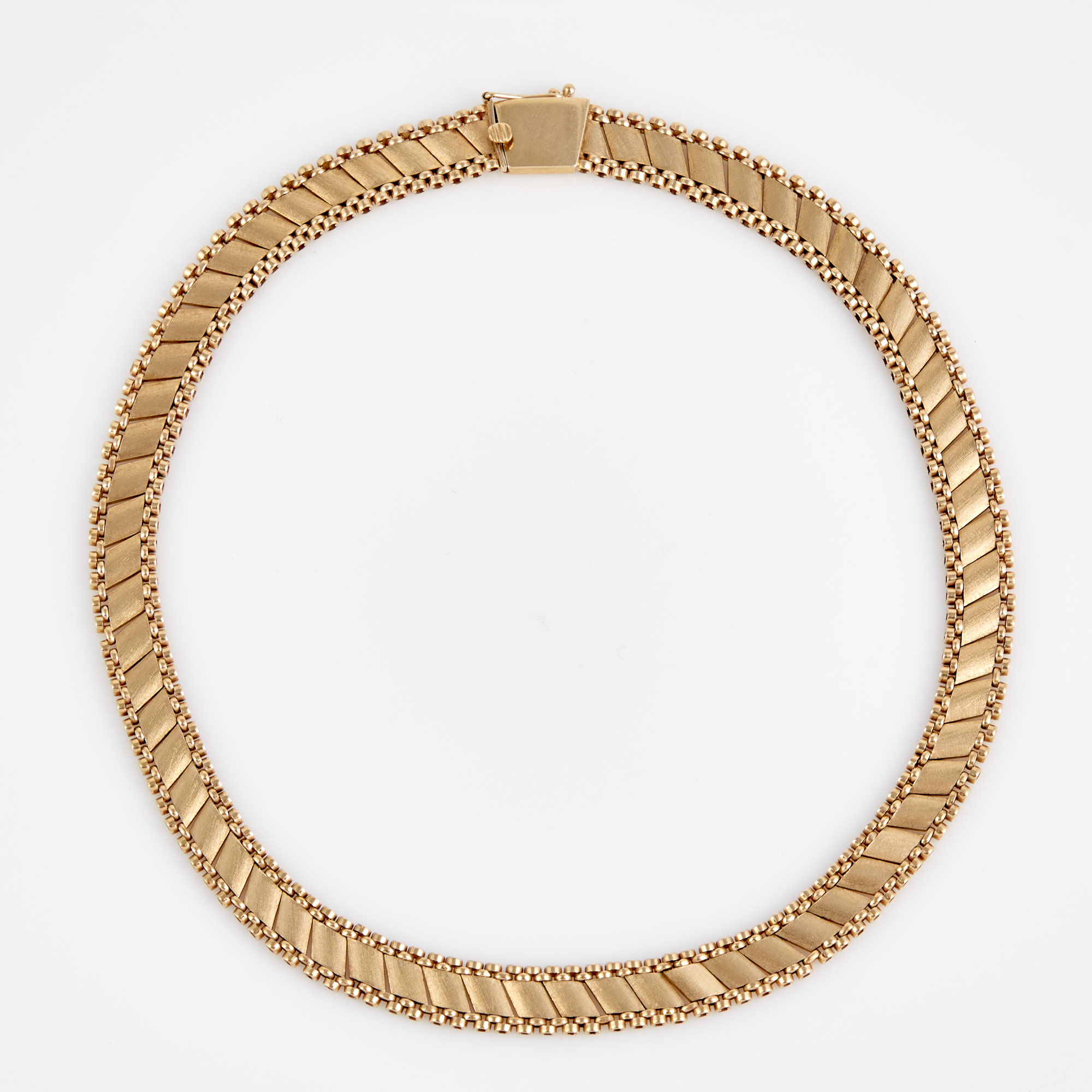 Lot image - Gold Necklace, 14K 25 dwt.