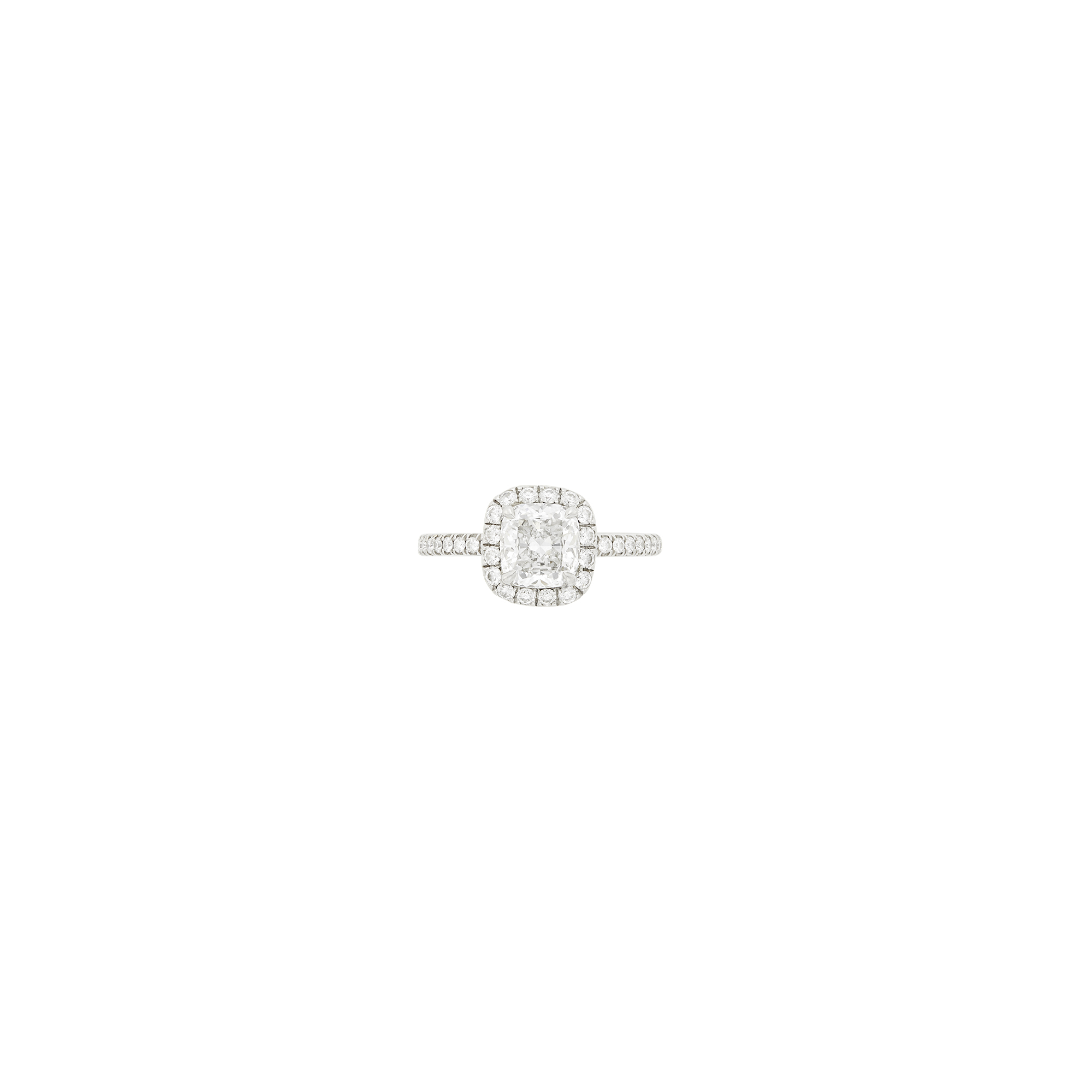 Lot image - Harry Winston Platinum and Diamond Ring