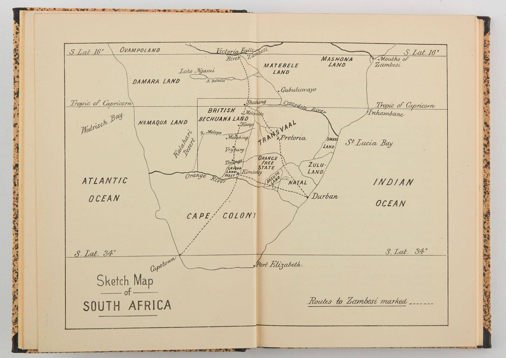 Lot image - BETHELL, ALFRED J.  Notes on South African Hunting and Notes on a Ride to the Victoria Falls of the Zambesi...