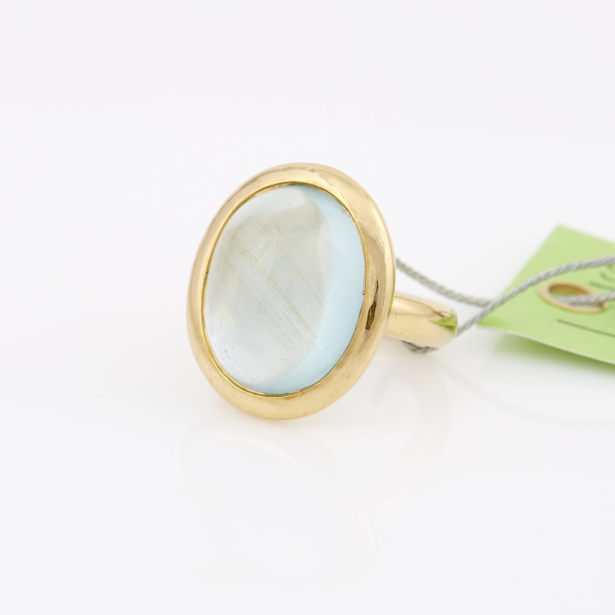 Lot image - Gold and Stone Ring, 18K 9 dwt. all