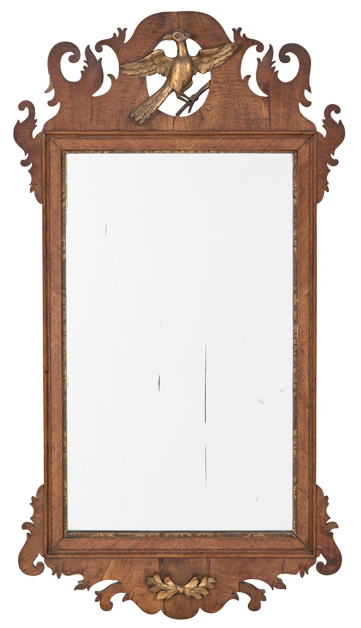 Lot image - Chippendale Parcel-Gilt Mirror