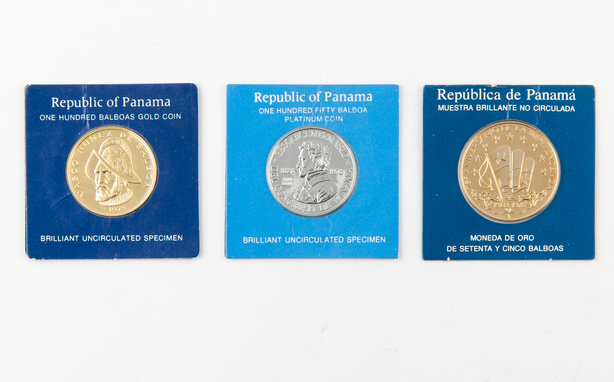 Lot image - Panama Anniversary Coins