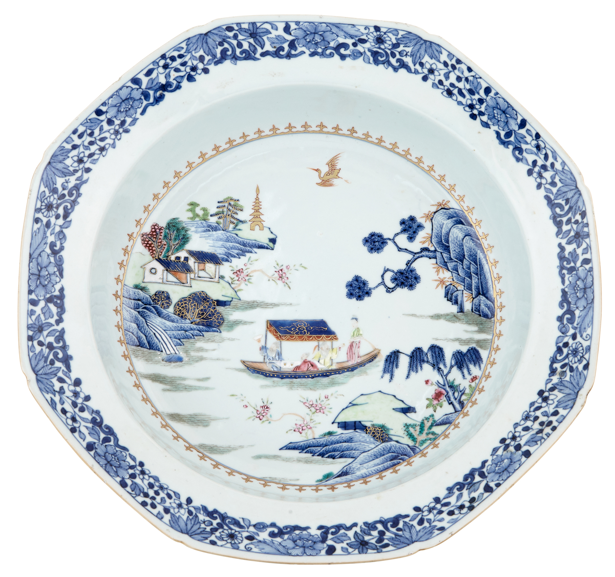 Lot image - Chinese Export Porcelain Bowl