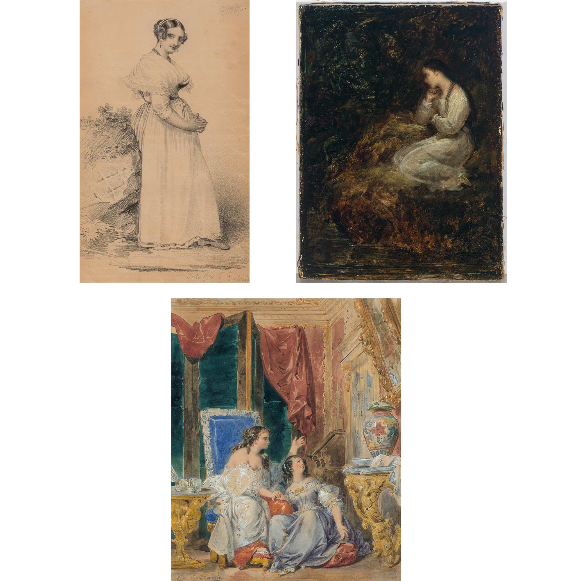 Lot image - Eugene-Francois-Marie-Joseph Deveria